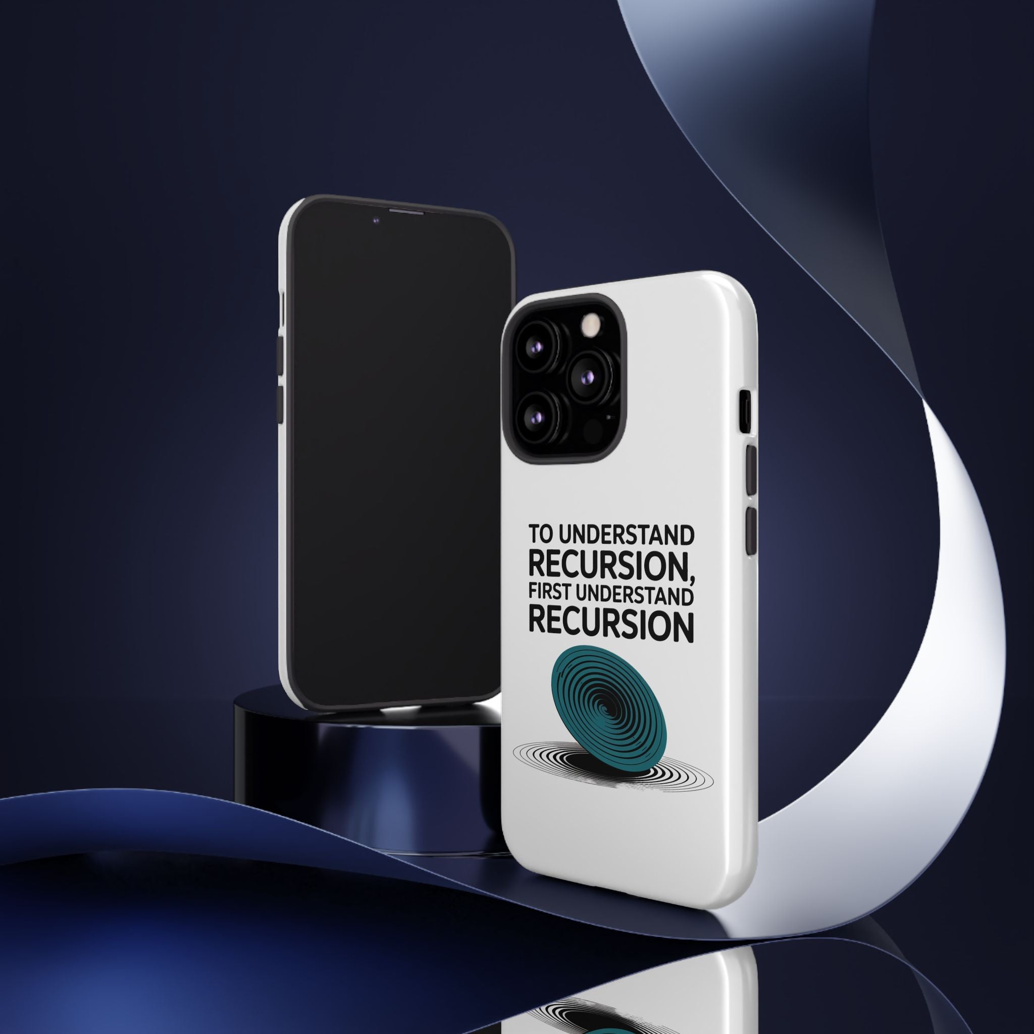 Recursion Black- Impact-Resistant Phone Case