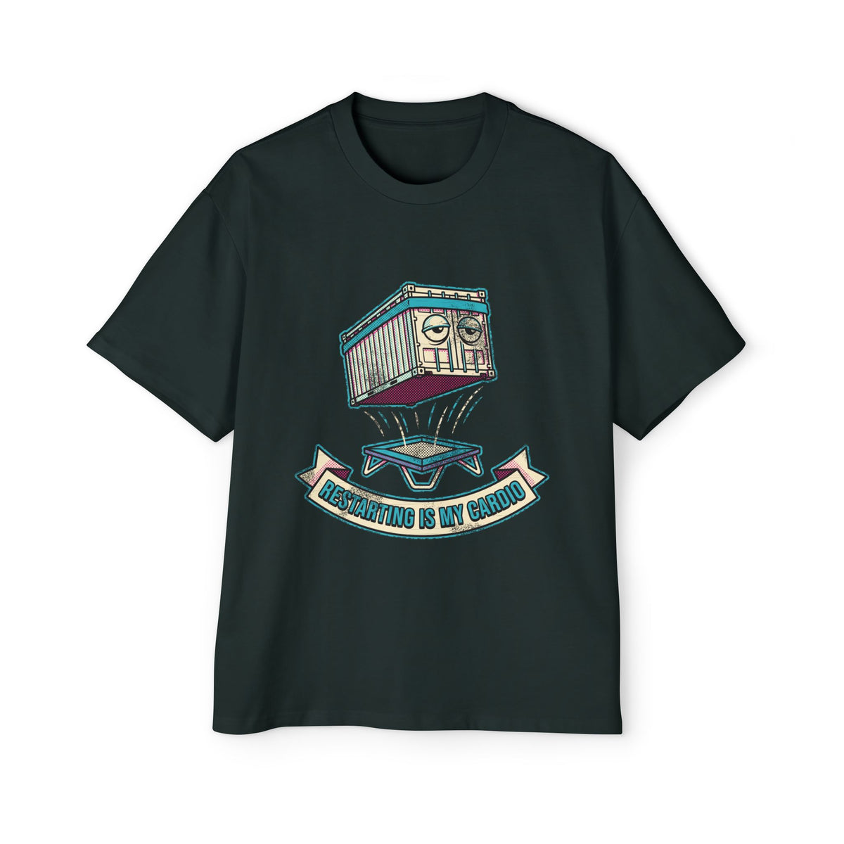 Restarting Is My Cardio Oversized Tee