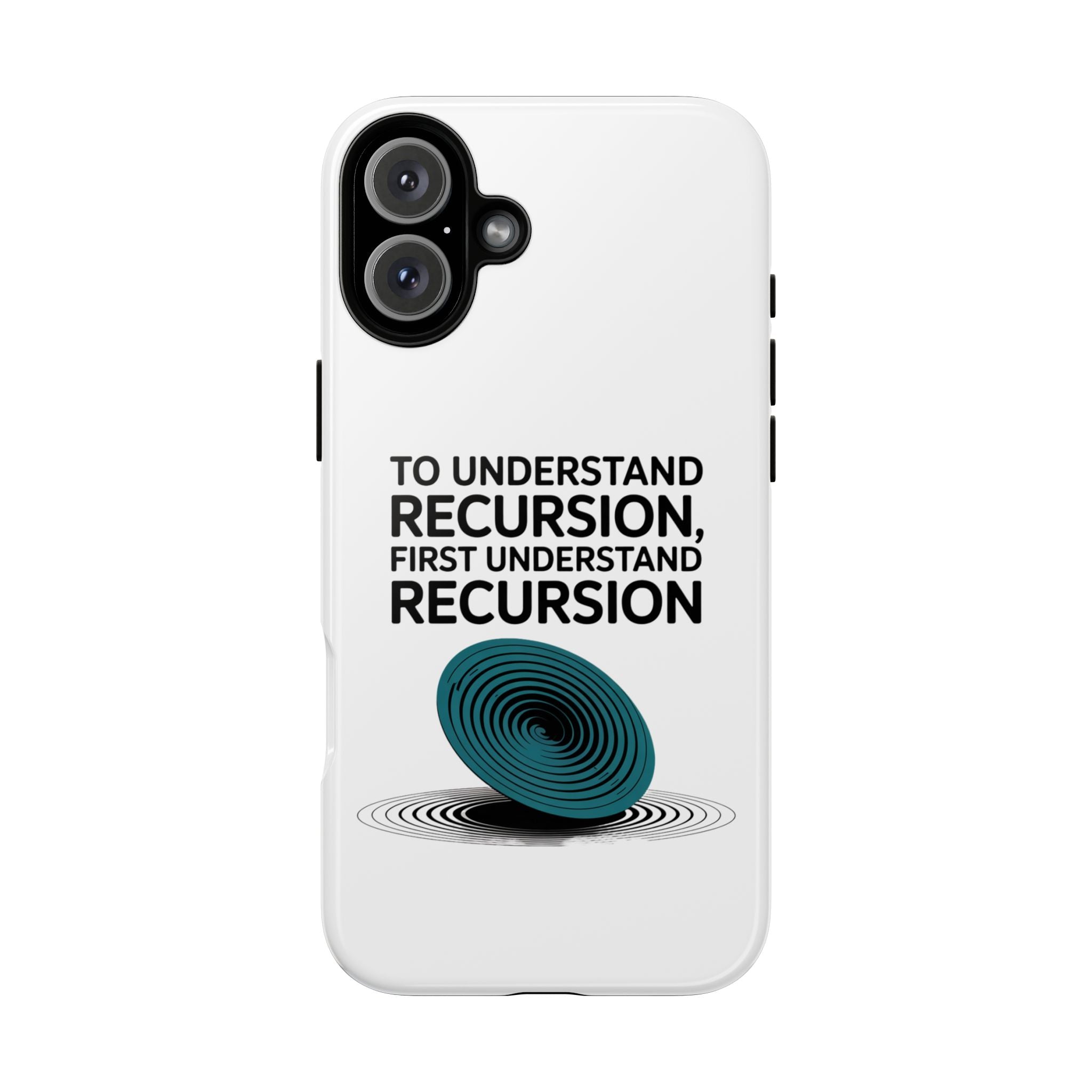 Recursion Black- Impact-Resistant Phone Case