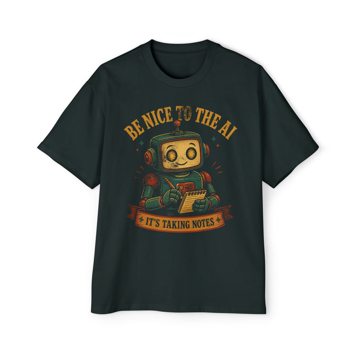 Be Nice to the AI, It's Taking Notes Oversized Tee