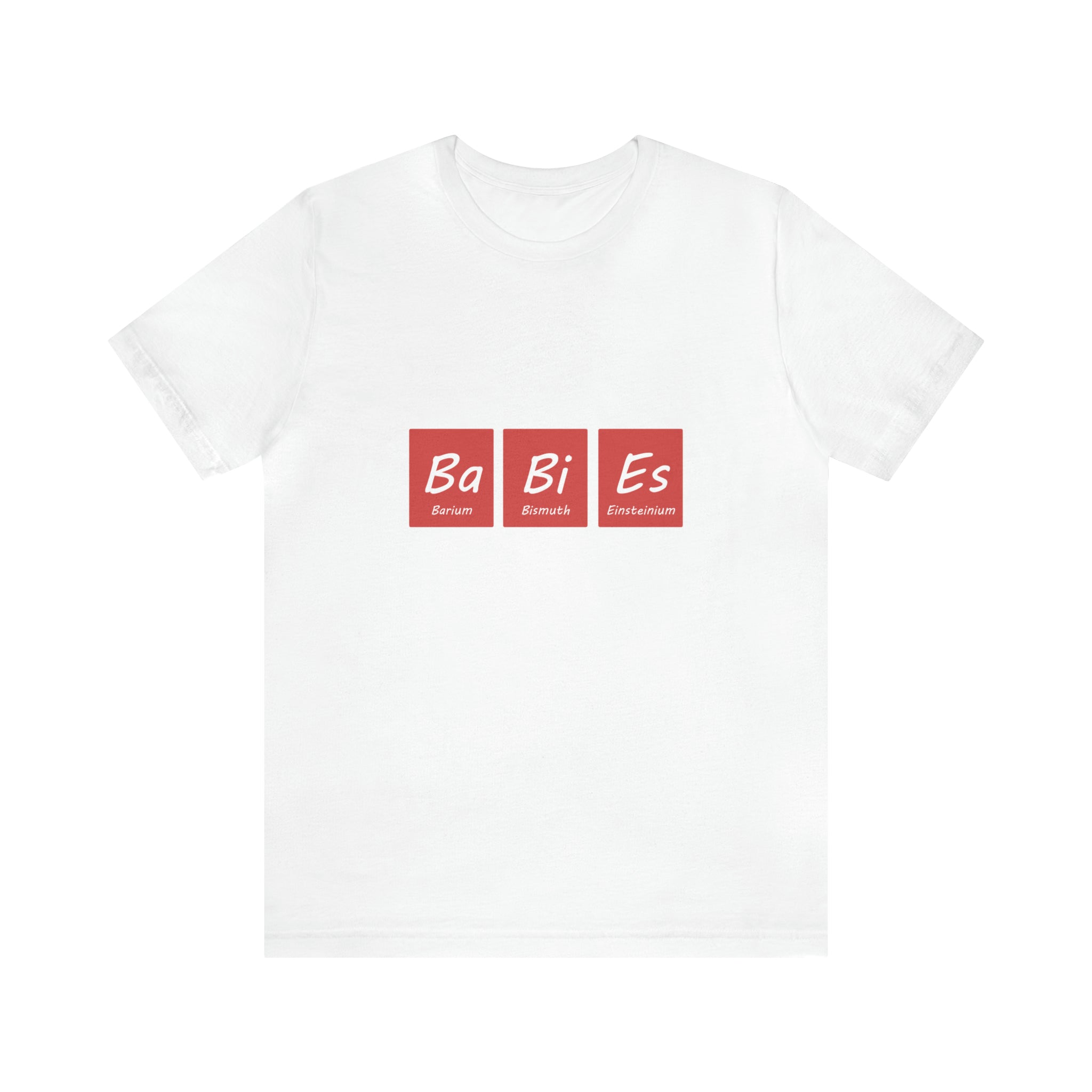 A Ba - Bi - Es T-Shirt, showcasing a unique color combination.