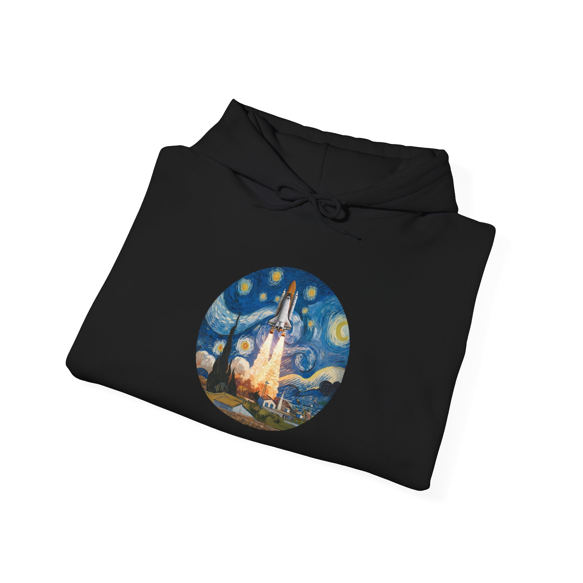 Van Gogh Spaceship - Hooded Sweatshirt