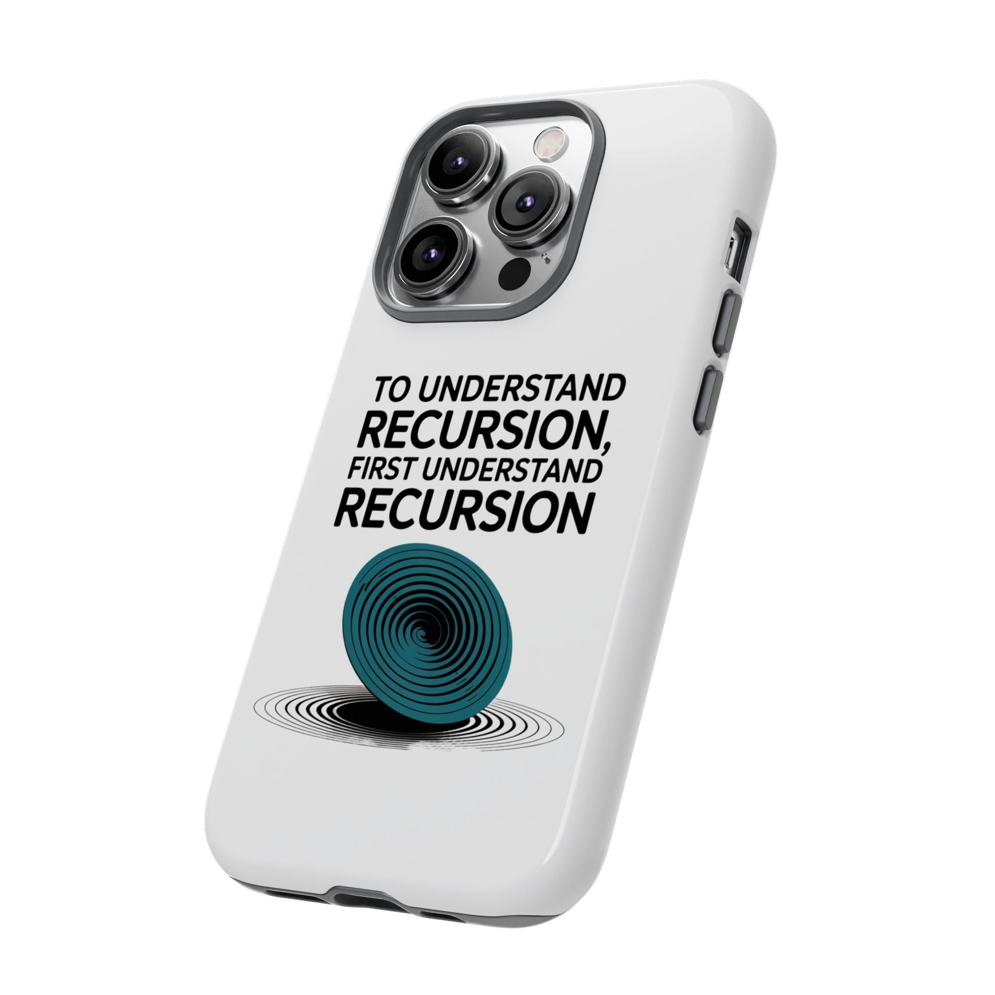 Recursion Black- Impact-Resistant Phone Case