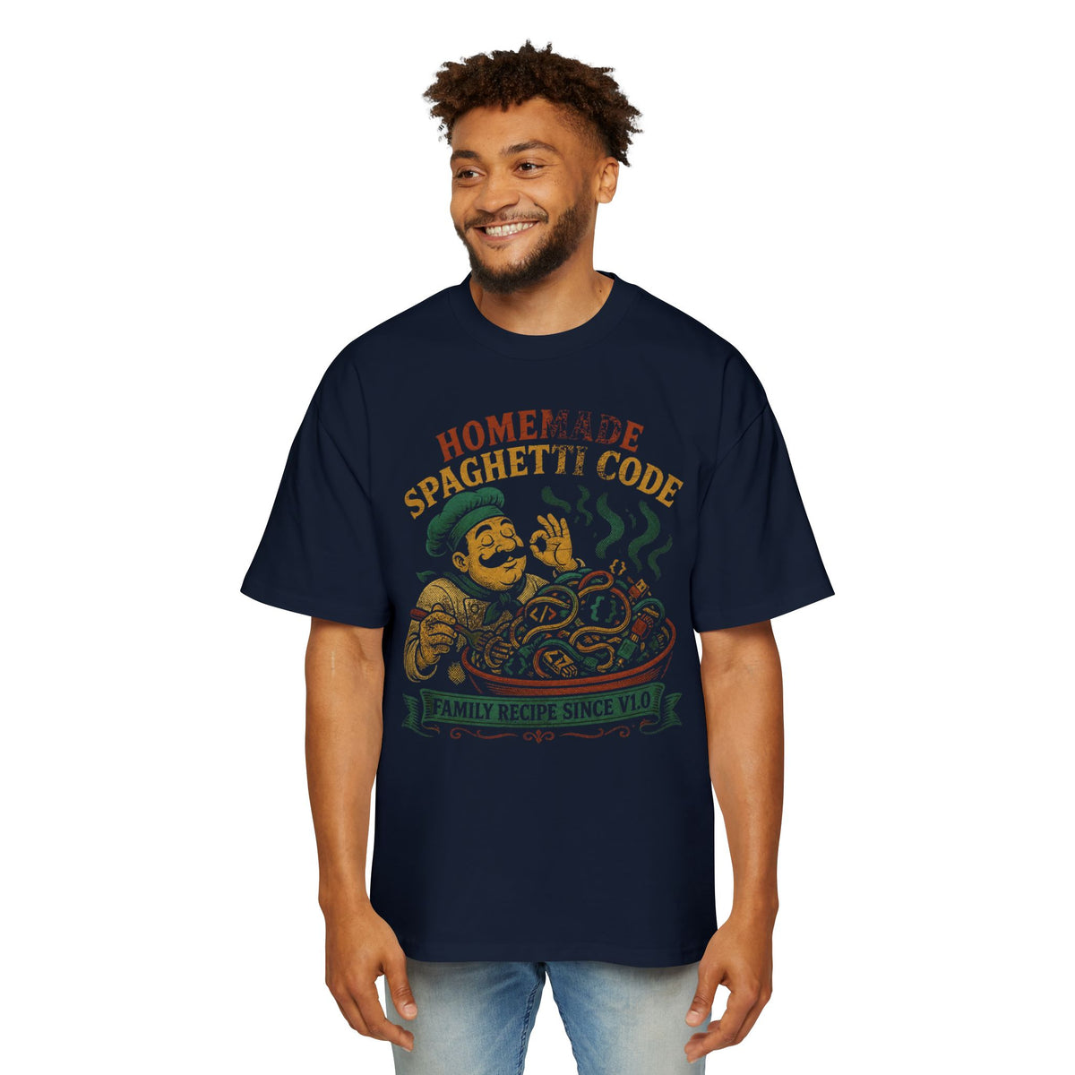 Homemade Spaghetti Code Oversized Tee