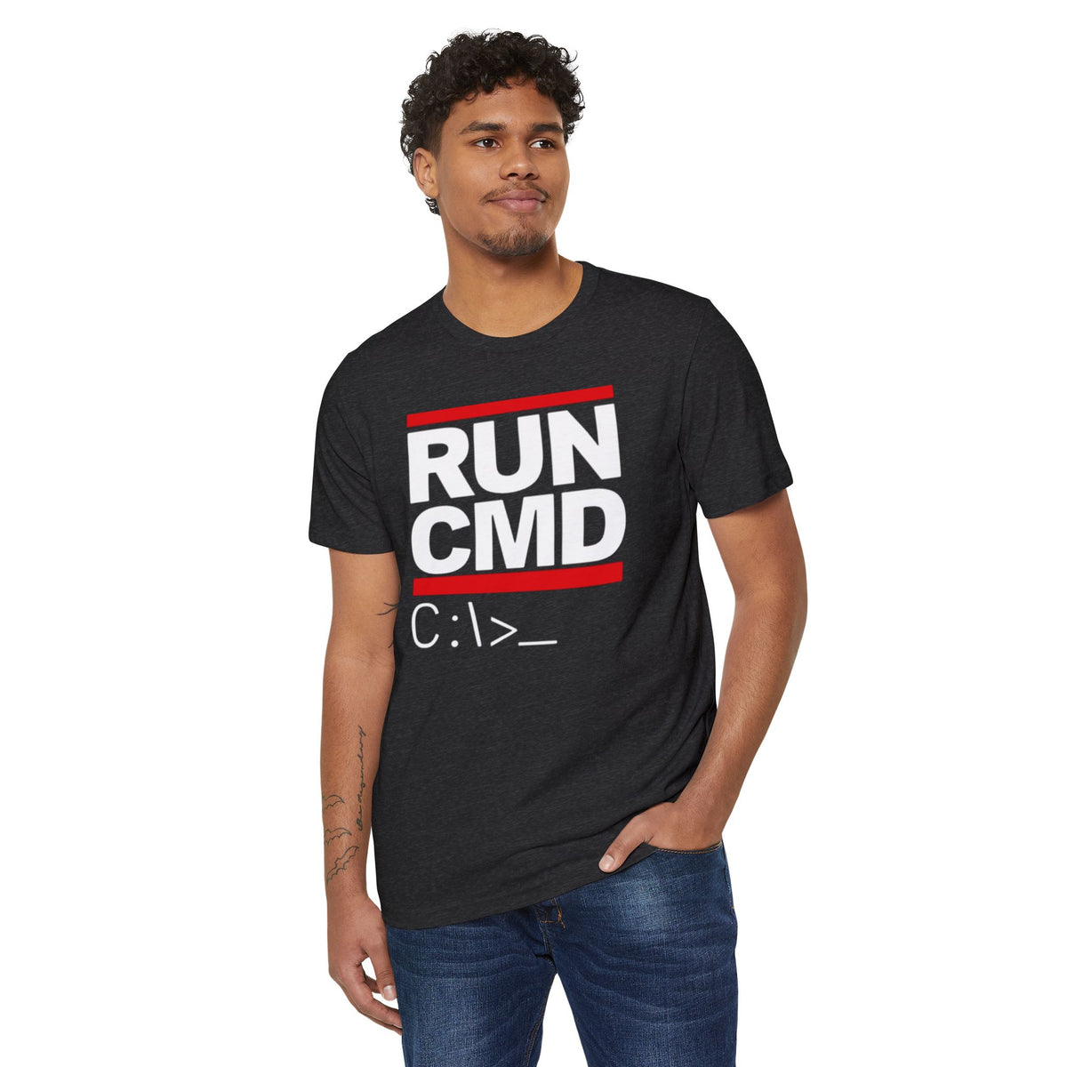 RUN CMD Recycled Organic Tee