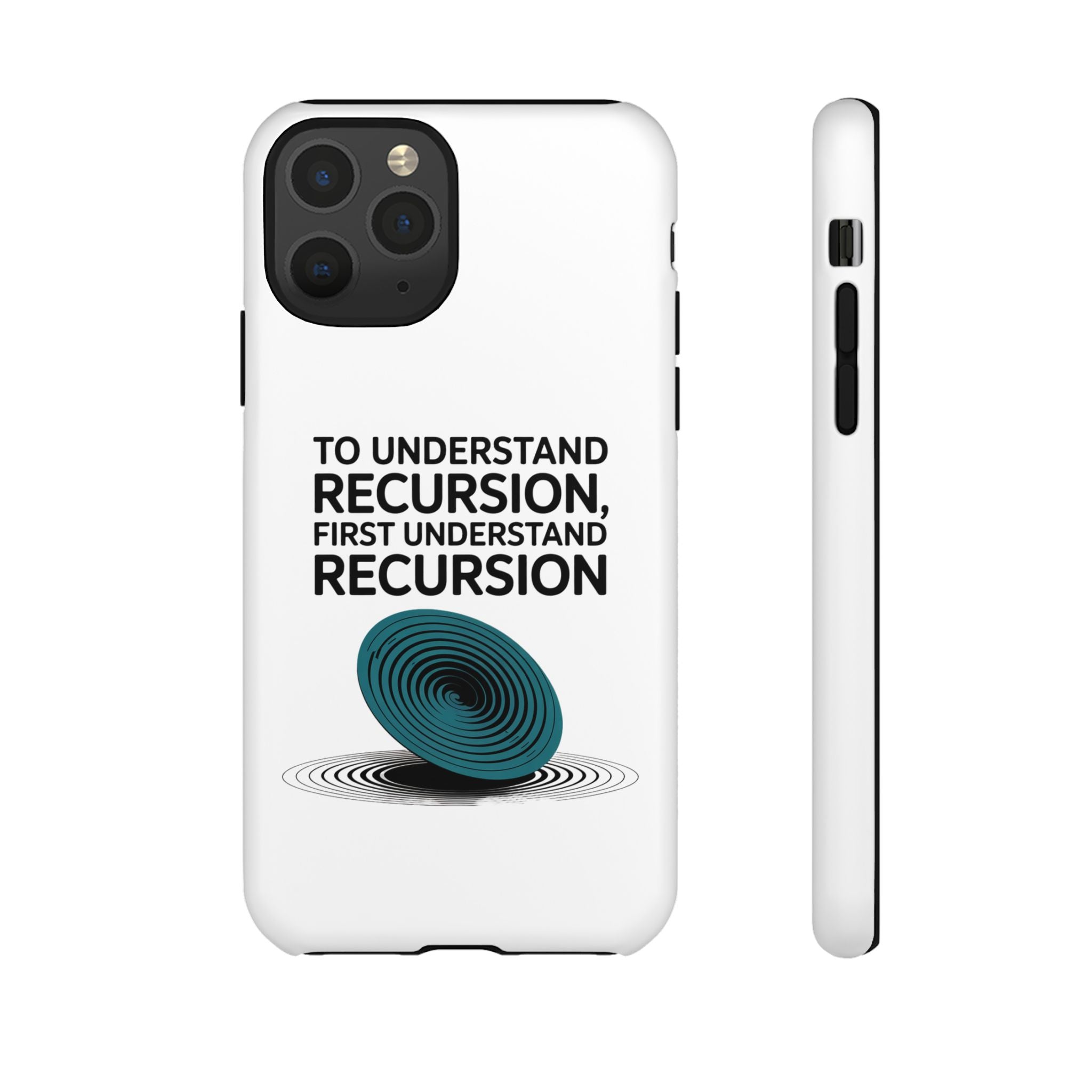 Recursion Black- Impact-Resistant Phone Case
