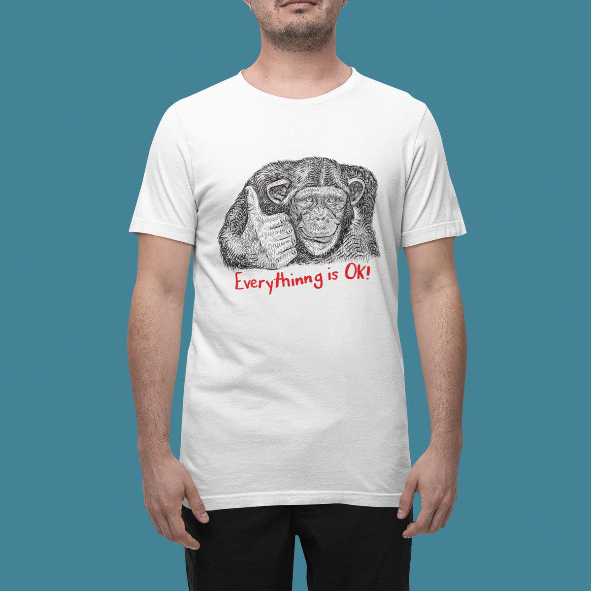 Everything Is OK Women's T-Shirt | Funny Meme Fitted Tee | Sarcastic Gift | Geekpsters
