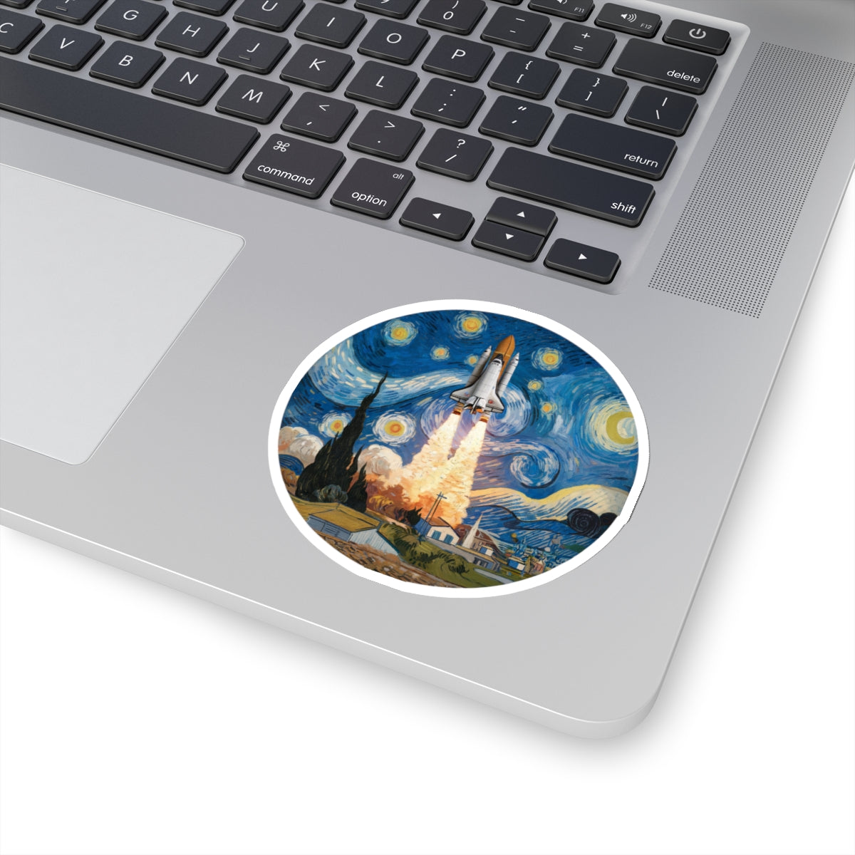 Van Gogh Spaceship - Sticker