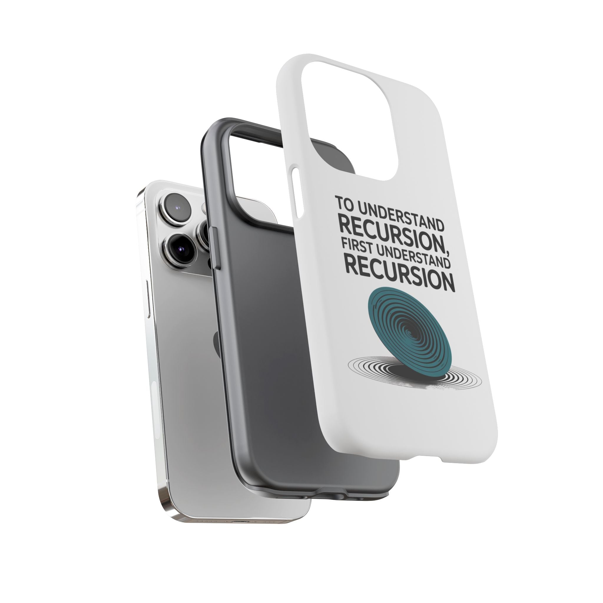 Recursion Black- Impact-Resistant Phone Case