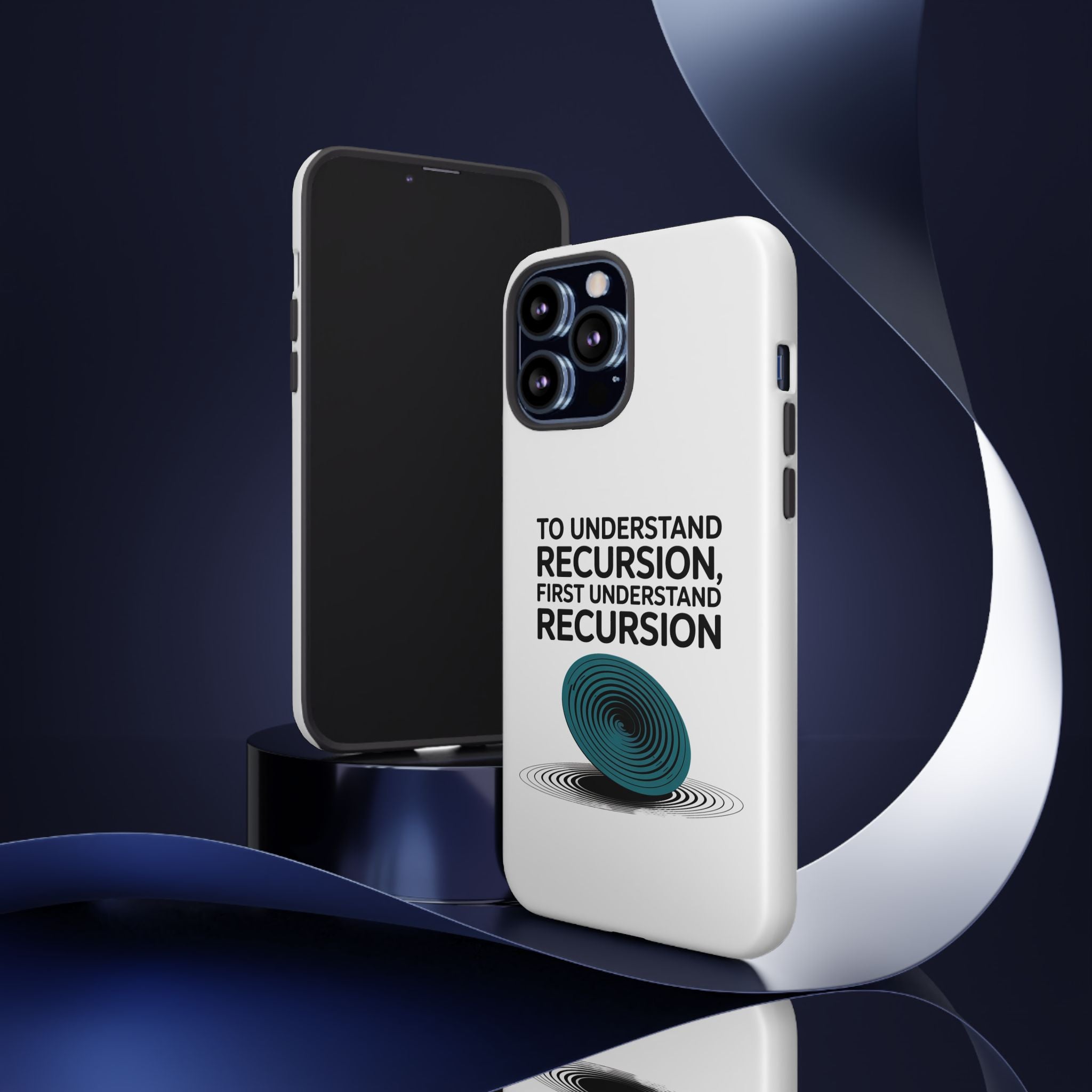 Recursion Black- Impact-Resistant Phone Case