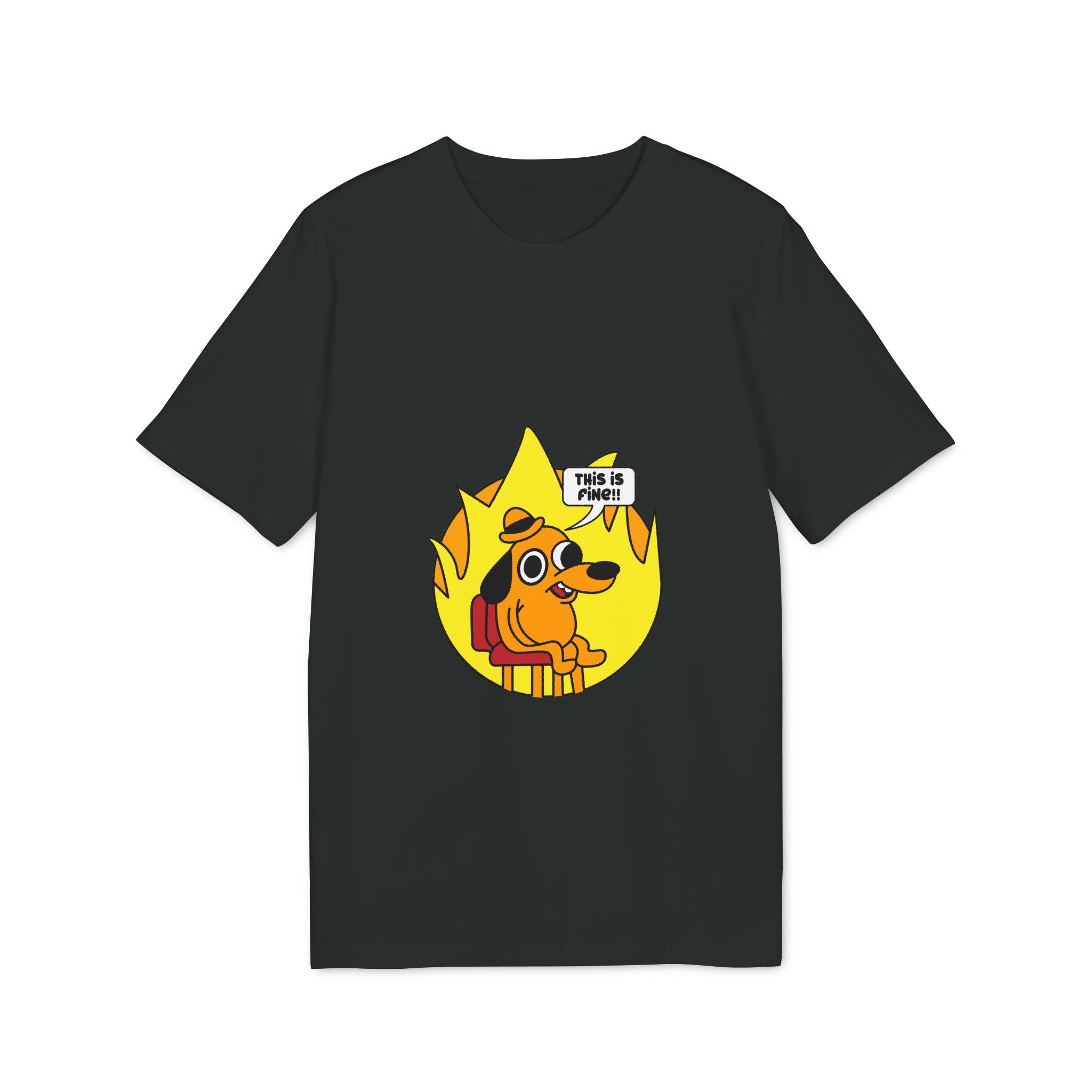 This is fine meme - Organic T-Shirt