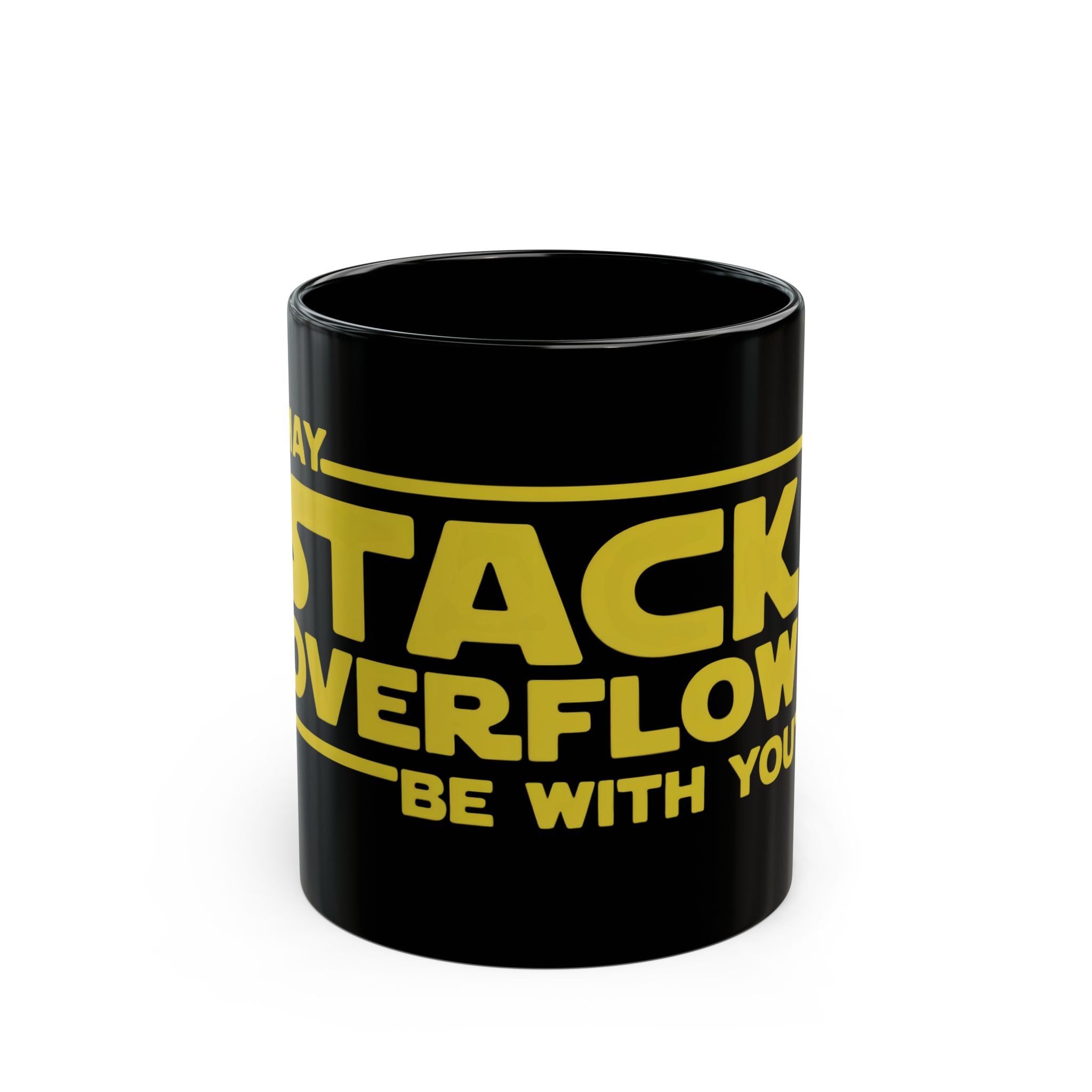 May stack overflow be with you - Black Mug