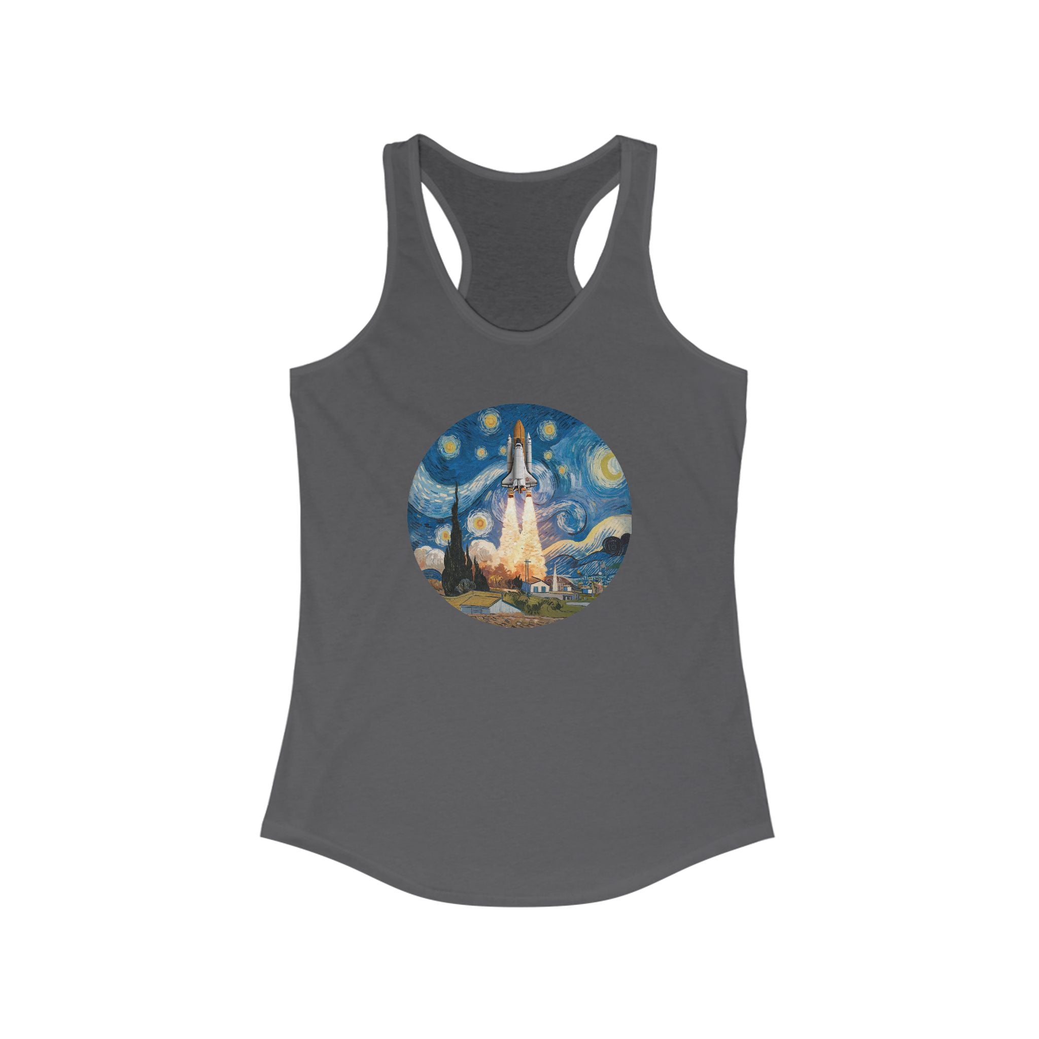 Van Gogh Spaceship - Women's Racerback Tank