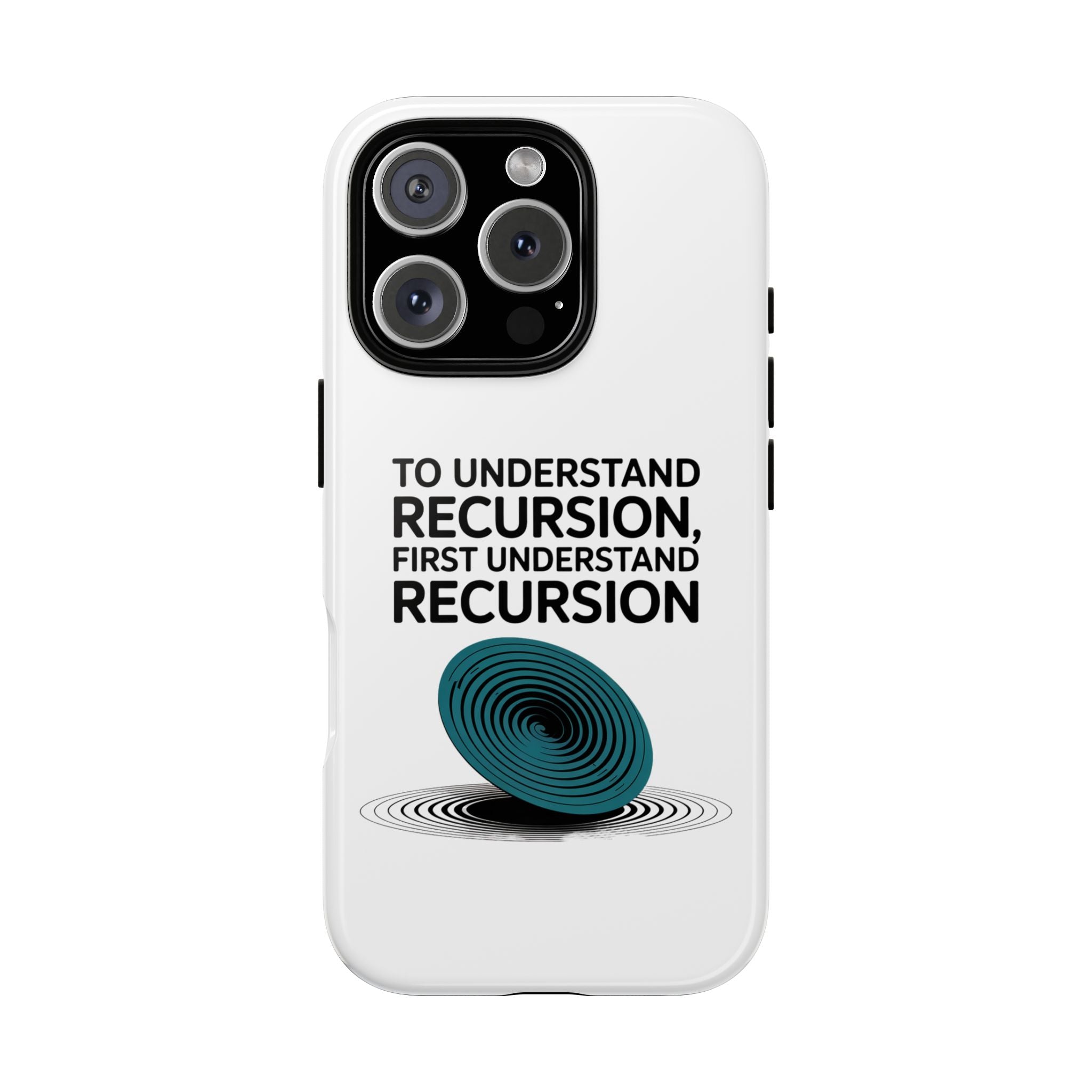 Recursion Black- Impact-Resistant Phone Case