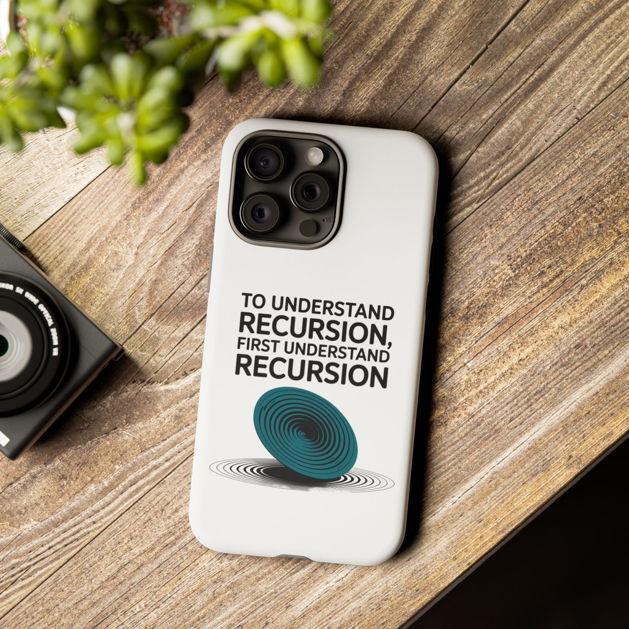 Recursion Black- Impact-Resistant Phone Case