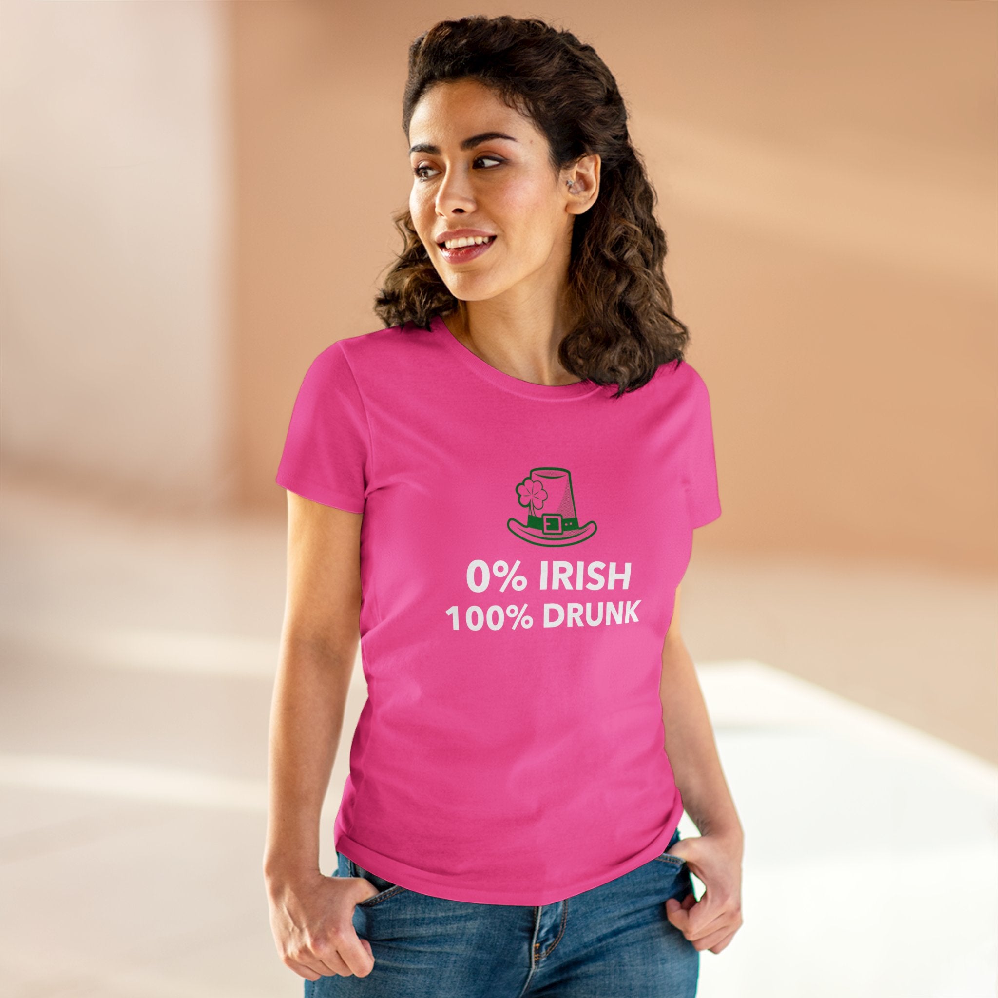 0 Percent Irish 100 Percent Drunk - Women's Tee