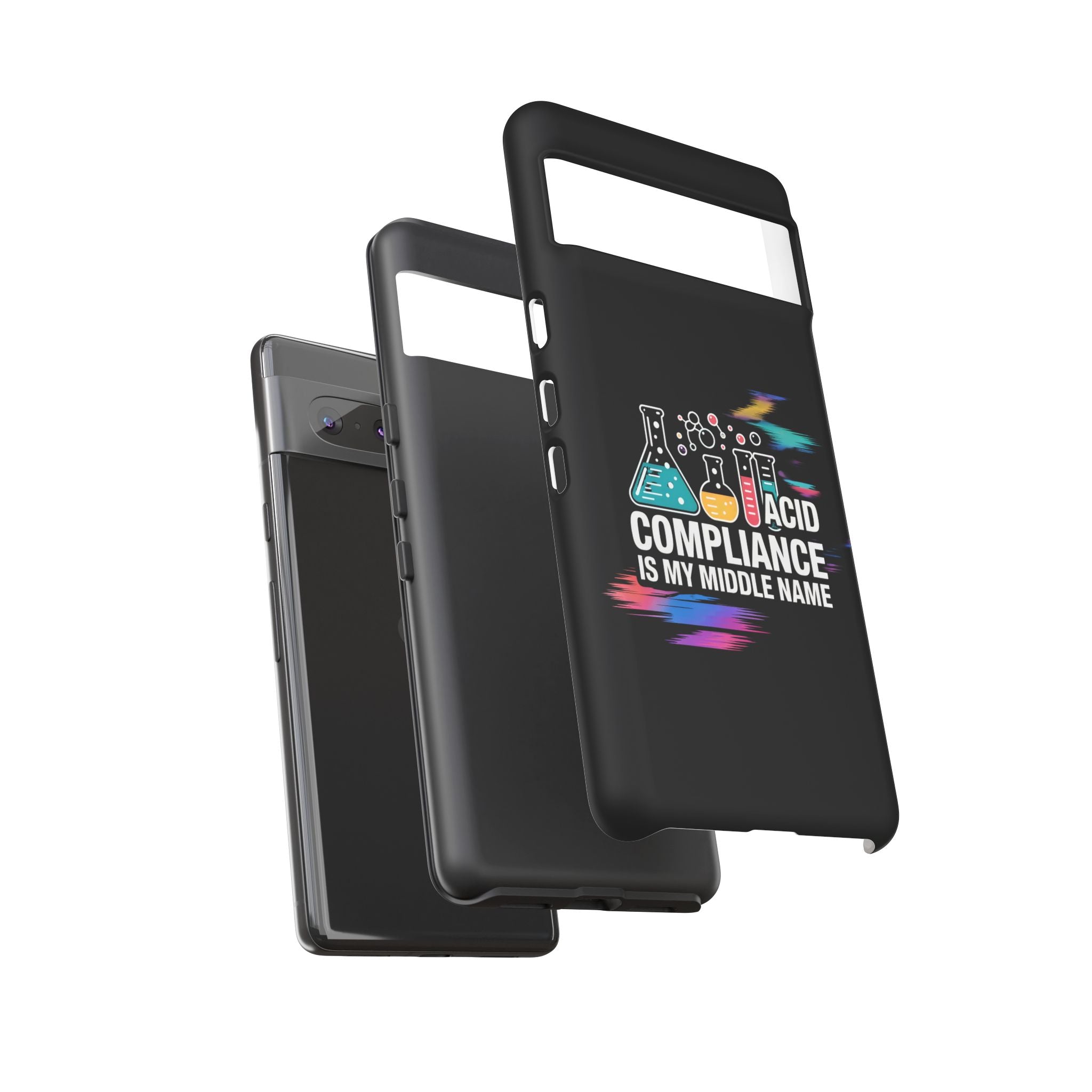 ACID Compliance Is My Middle Name- Impact-Resistant Phone Case