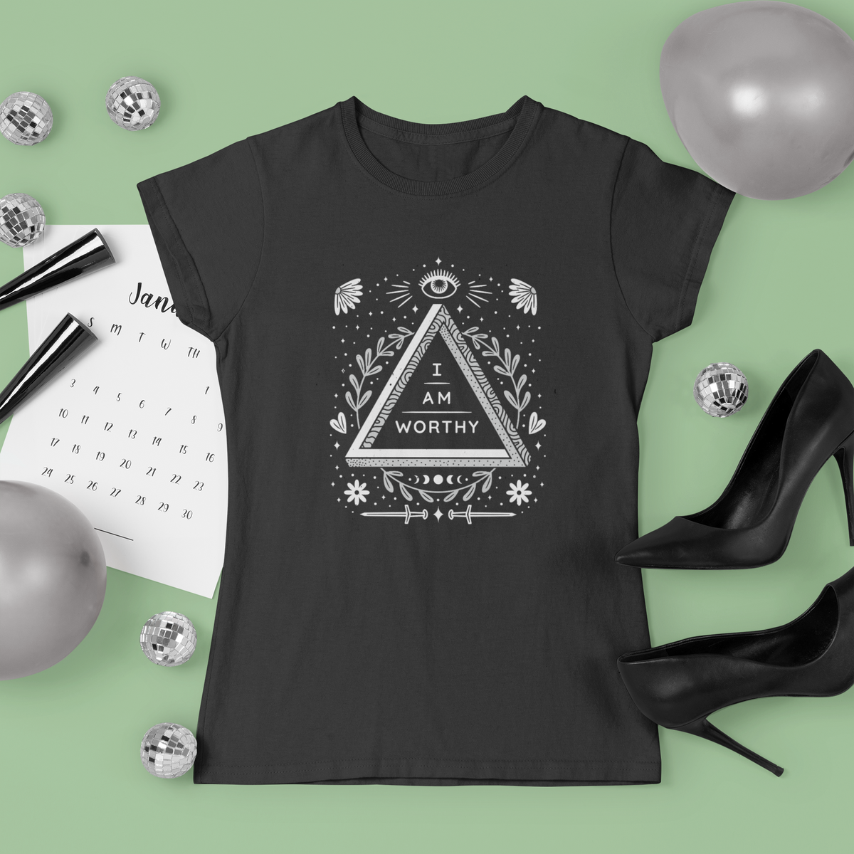 I Am Worthy T-Shirt | Motivational Affirmation Tee | Geekpsters