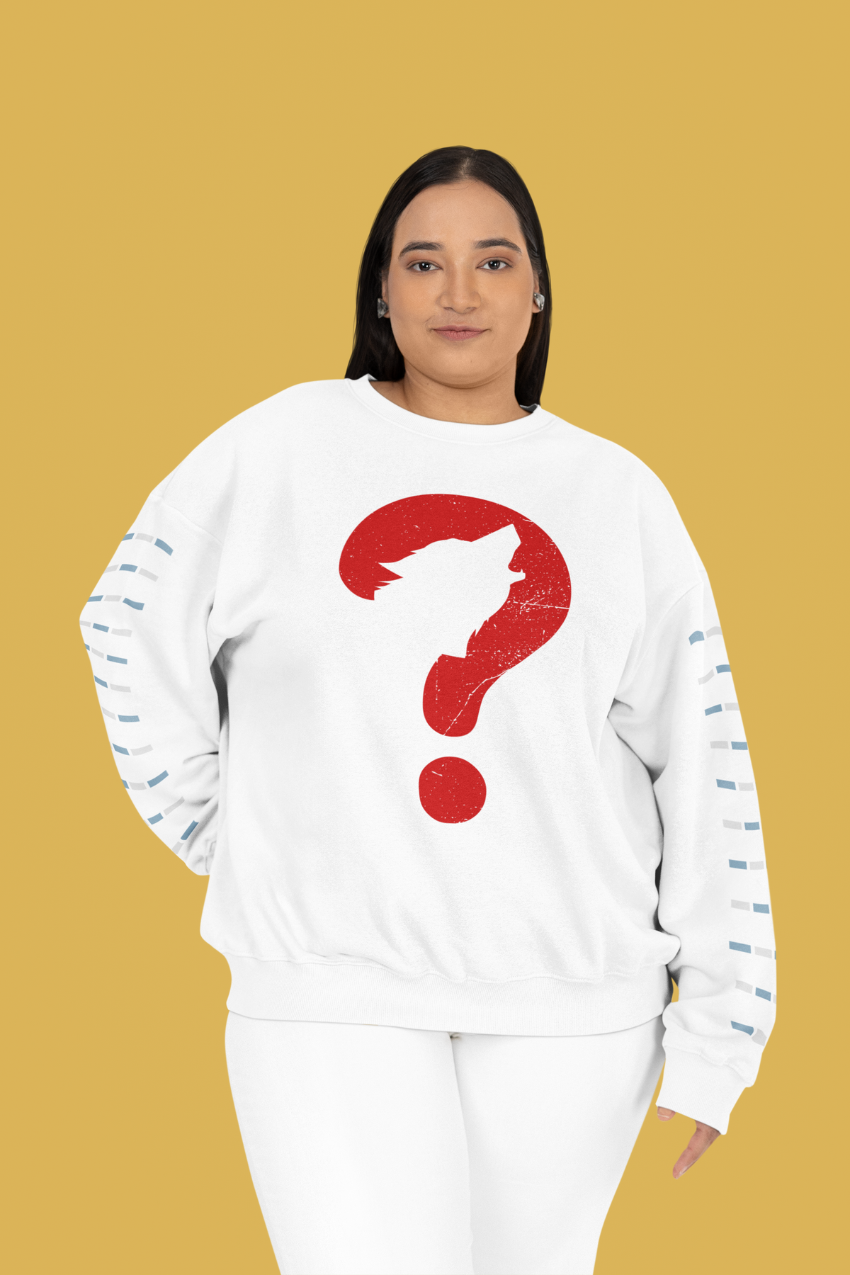 Wolf Sweatshirt | Bold Animal Graphic Crewneck | Wildlife Fan Gift | Geekpsters