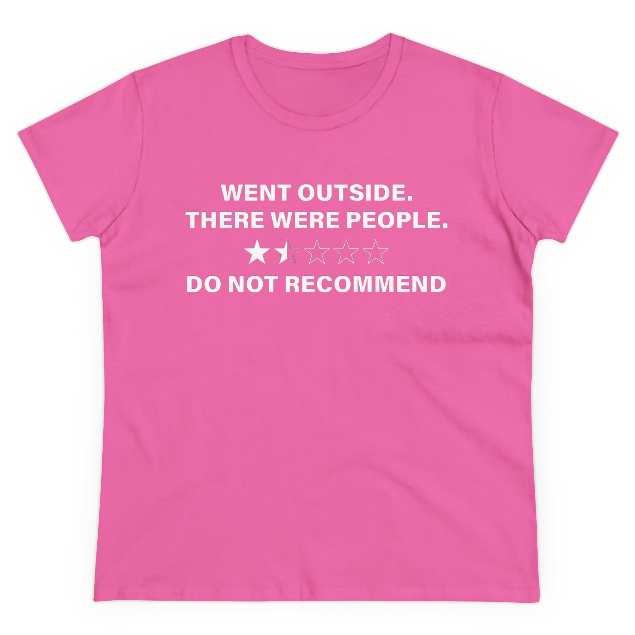 Went Outside There Were People - Women's Tee