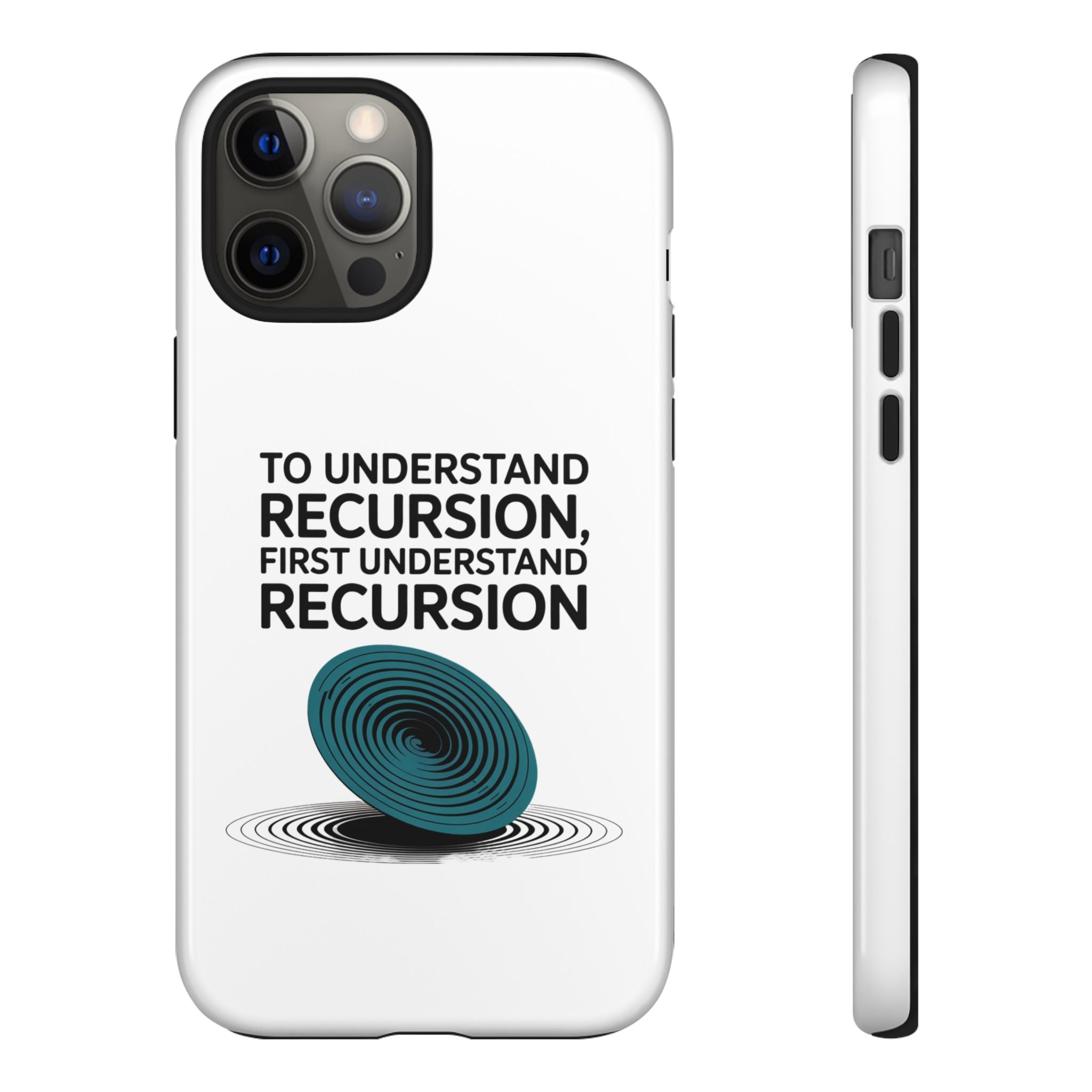 Recursion Black- Impact-Resistant Phone Case