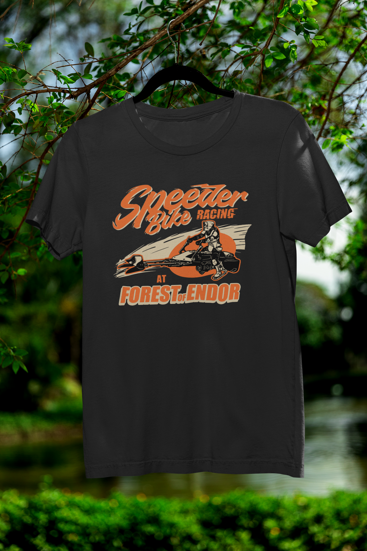 Speeder Bike Racing Women's Tee | Sci-Fi Shirt | Geekpsters