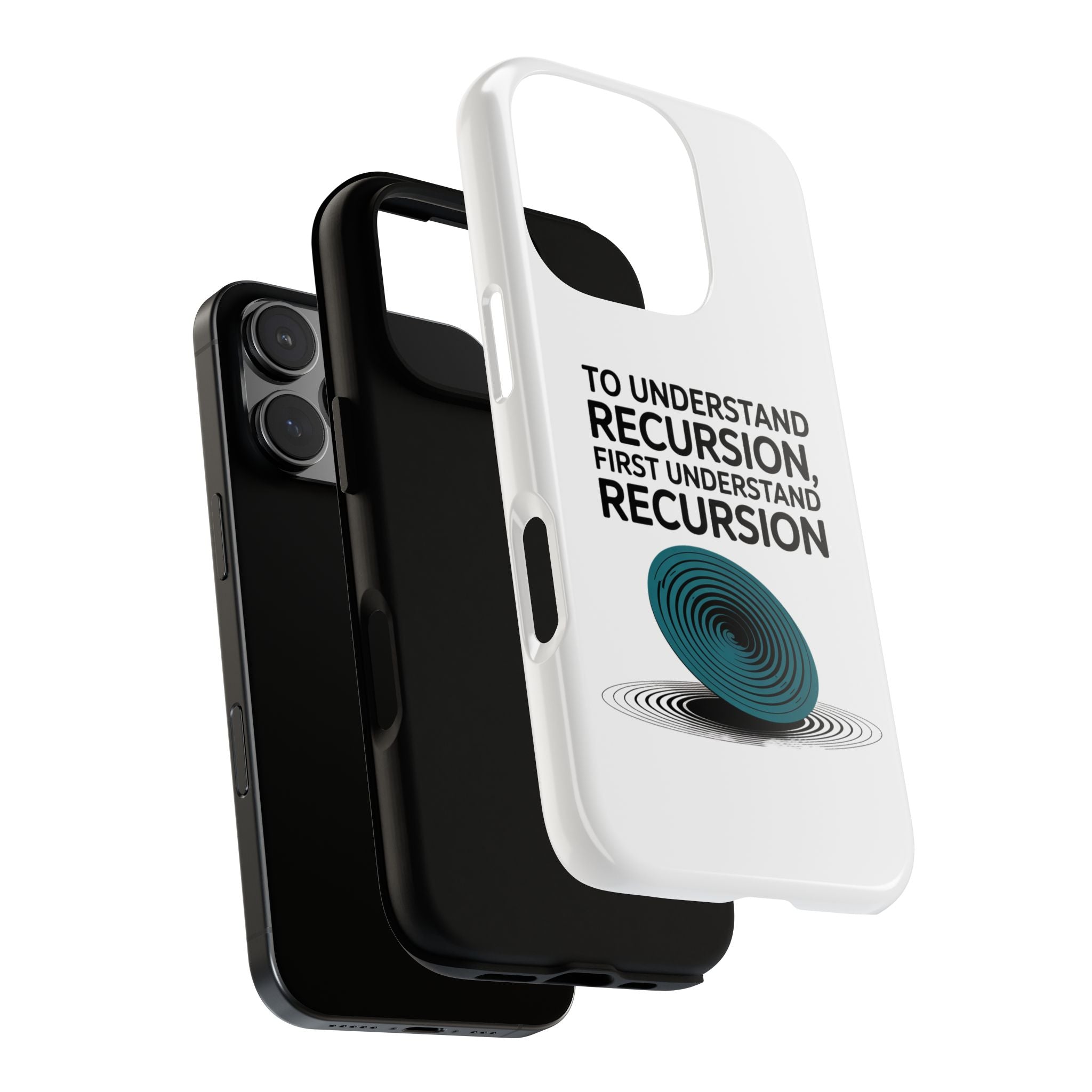 Recursion Black- Impact-Resistant Phone Case