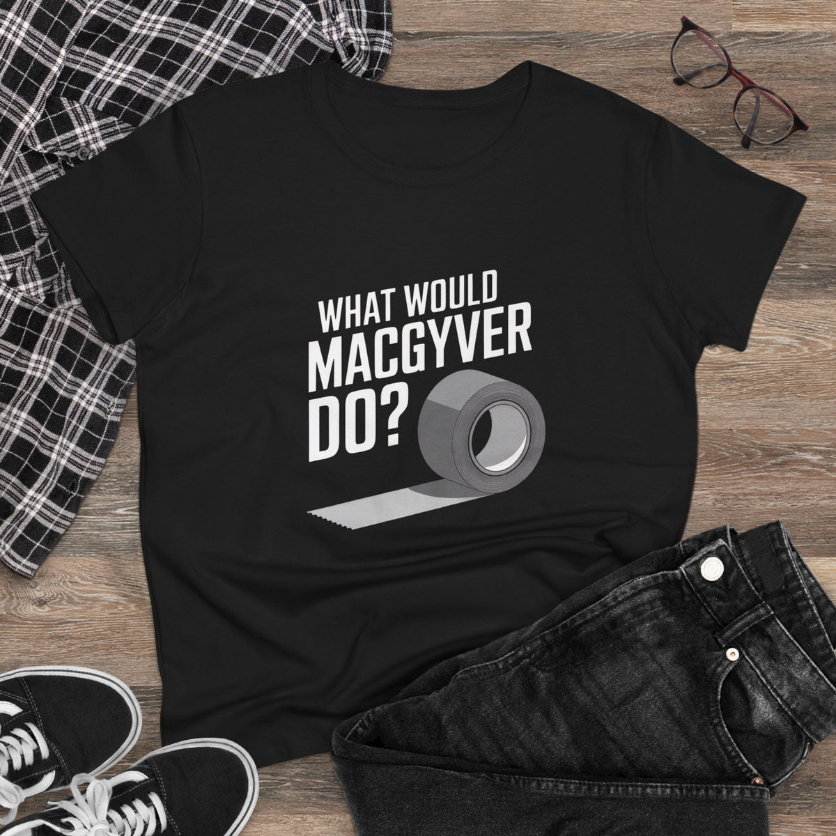 Duct Tape Fixes Everything Women's Tee