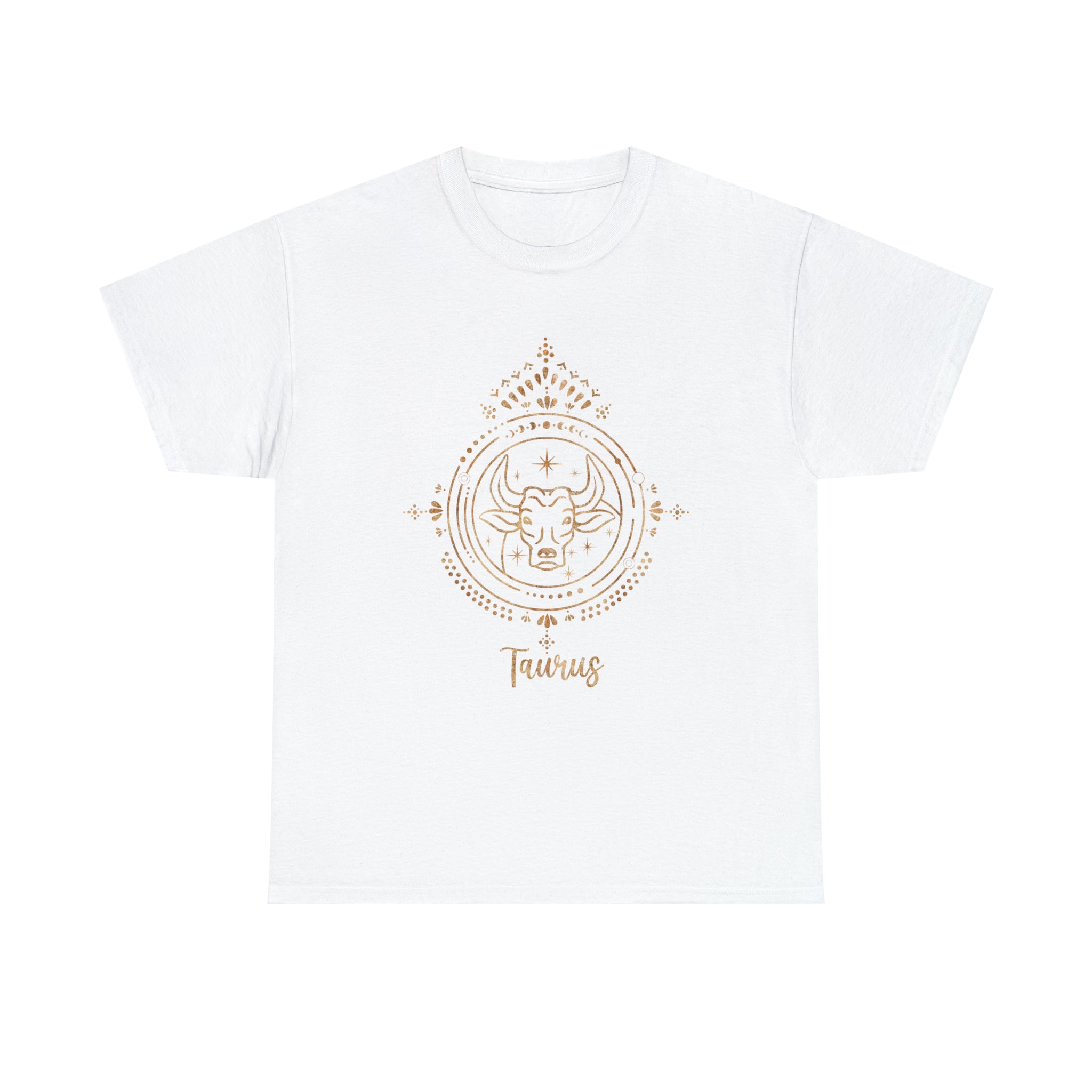 A Tauruses T-Shirt with an image of a tiger, representing the pleasure-seeking personality and steadfast nature of Taurus.