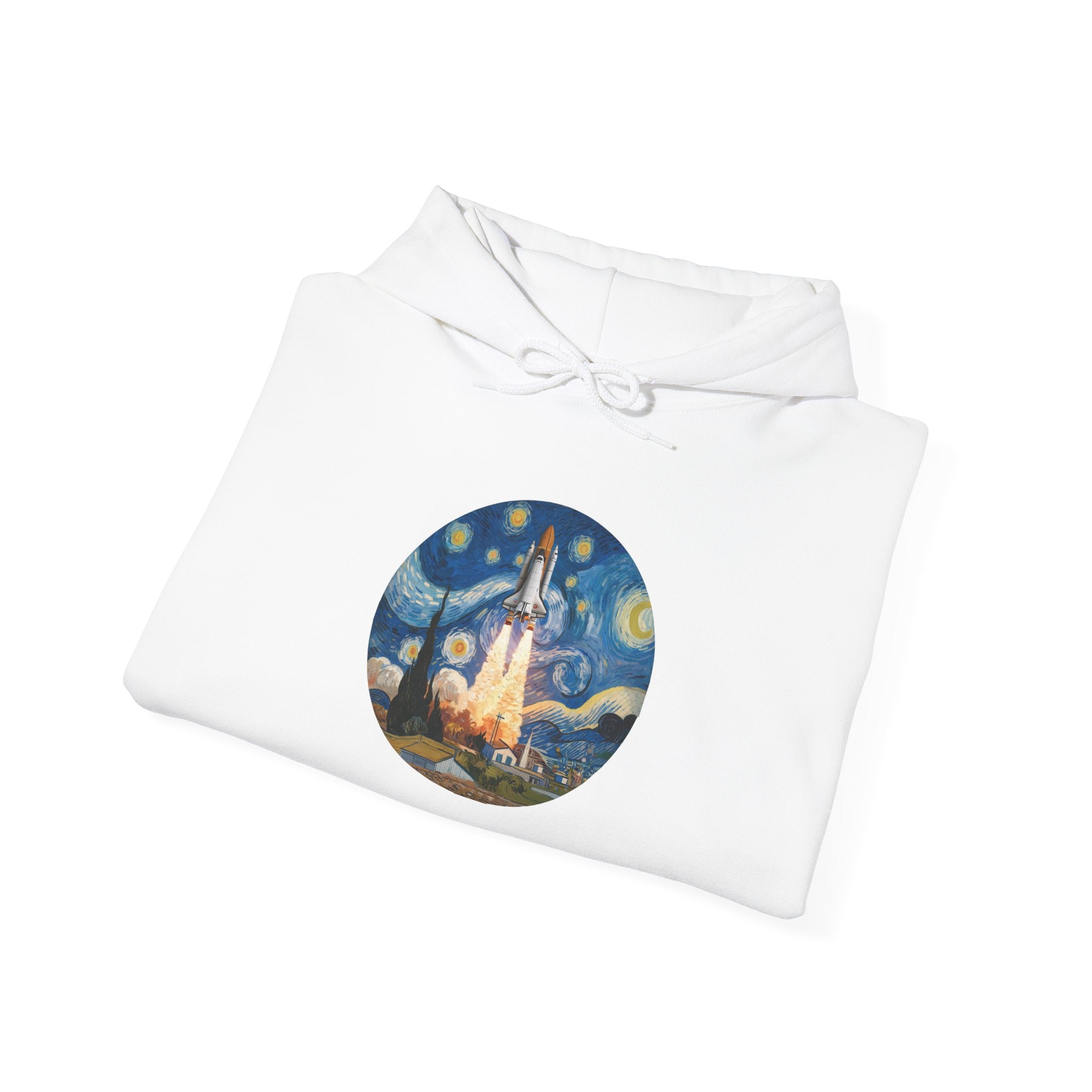 Van Gogh Spaceship - Hooded Sweatshirt