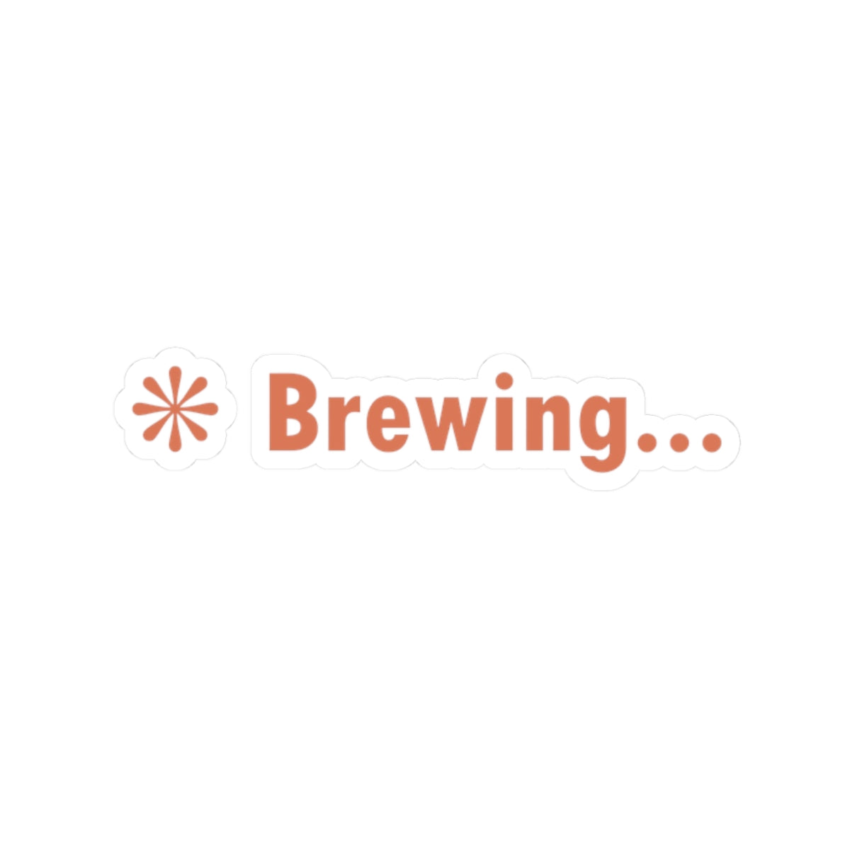 Copy of Caffeinating Kiss-Cut Stickers - Claude Code, Coffee Lover Sticker, Laptop Decal, Unique Gift, Vinyl Sticker, Water Bottle Decoration