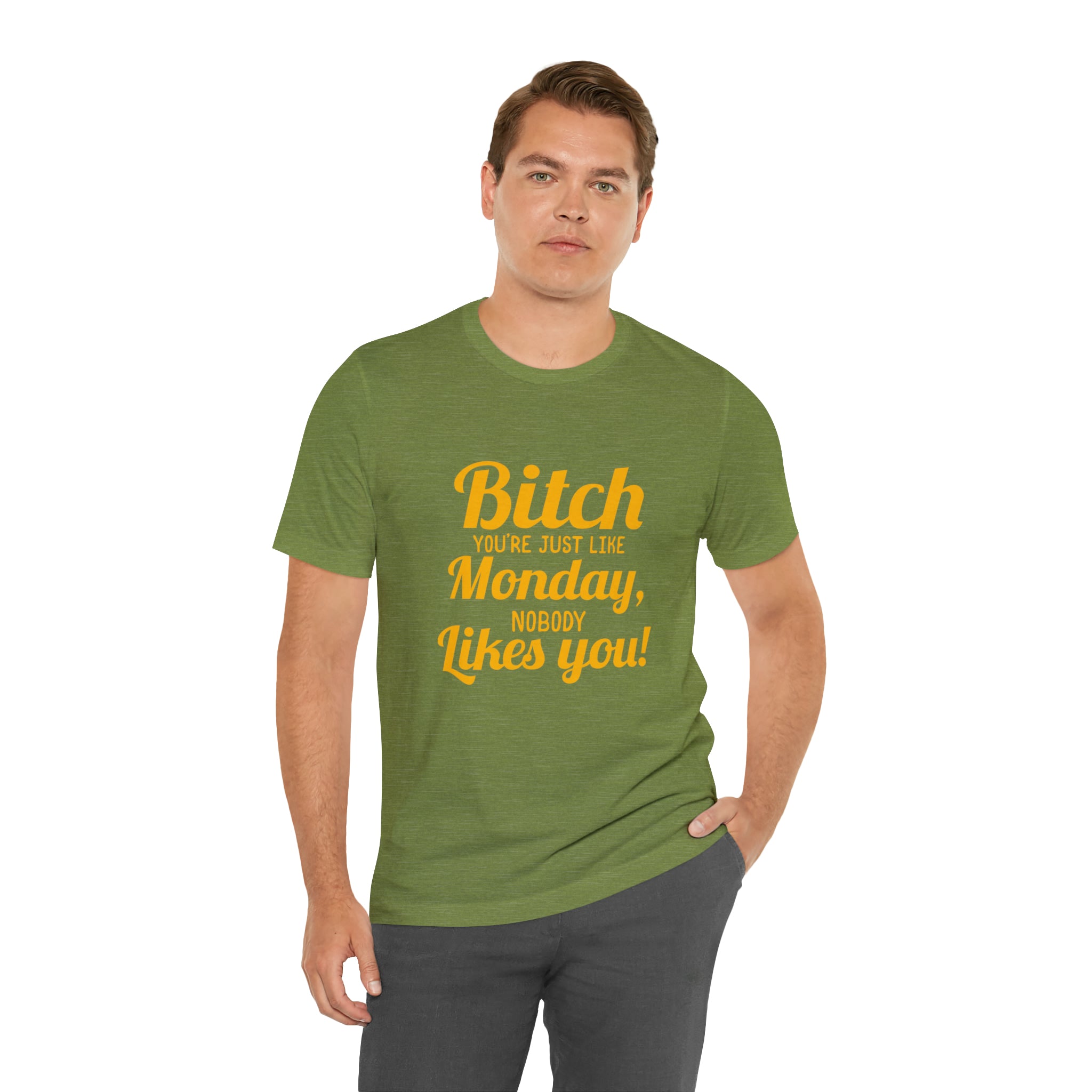 Description: Bitch you are just like Monday nobody likes you T-Shirt.