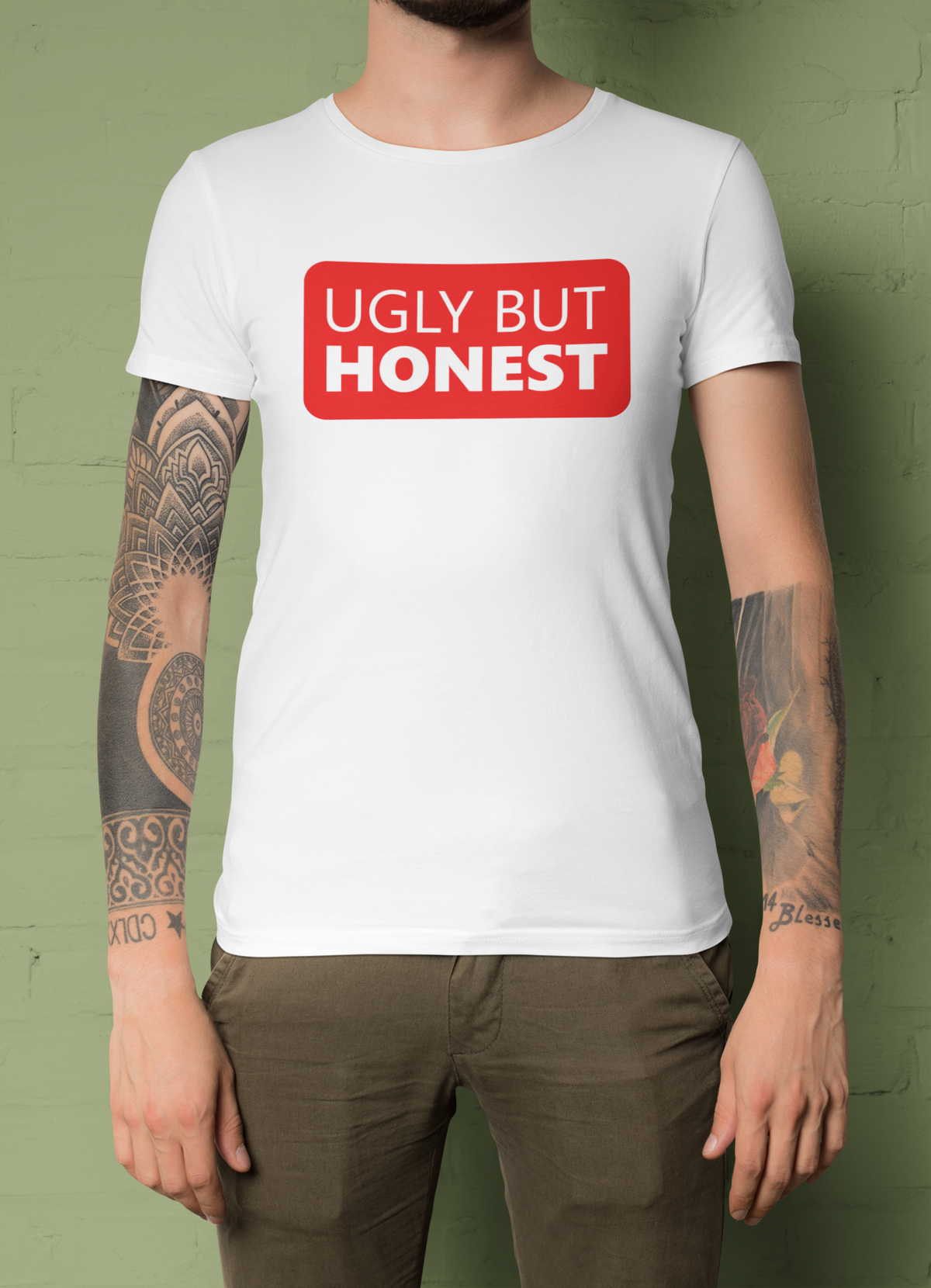 Ugly But Honest T-Shirt | Funny Sarcastic Graphic Tee | Sarcasm Gift | Geekpsters