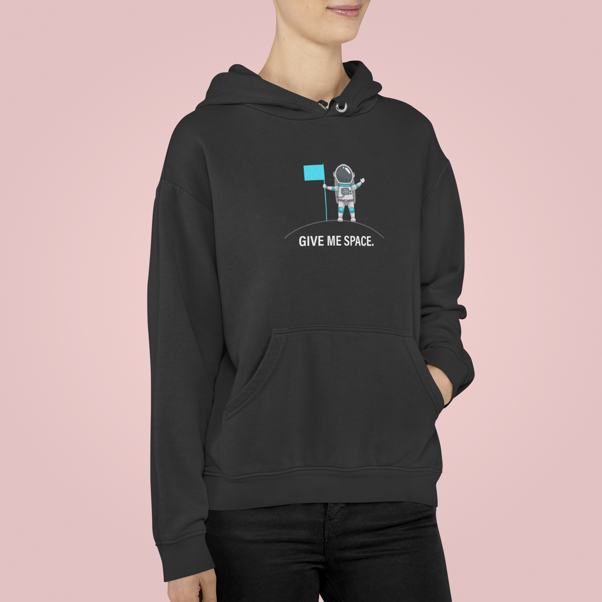 Give Me Space Hoodie | Funny Introvert Hoodie | Space Graphic Sweatshirt | Geekpsters
