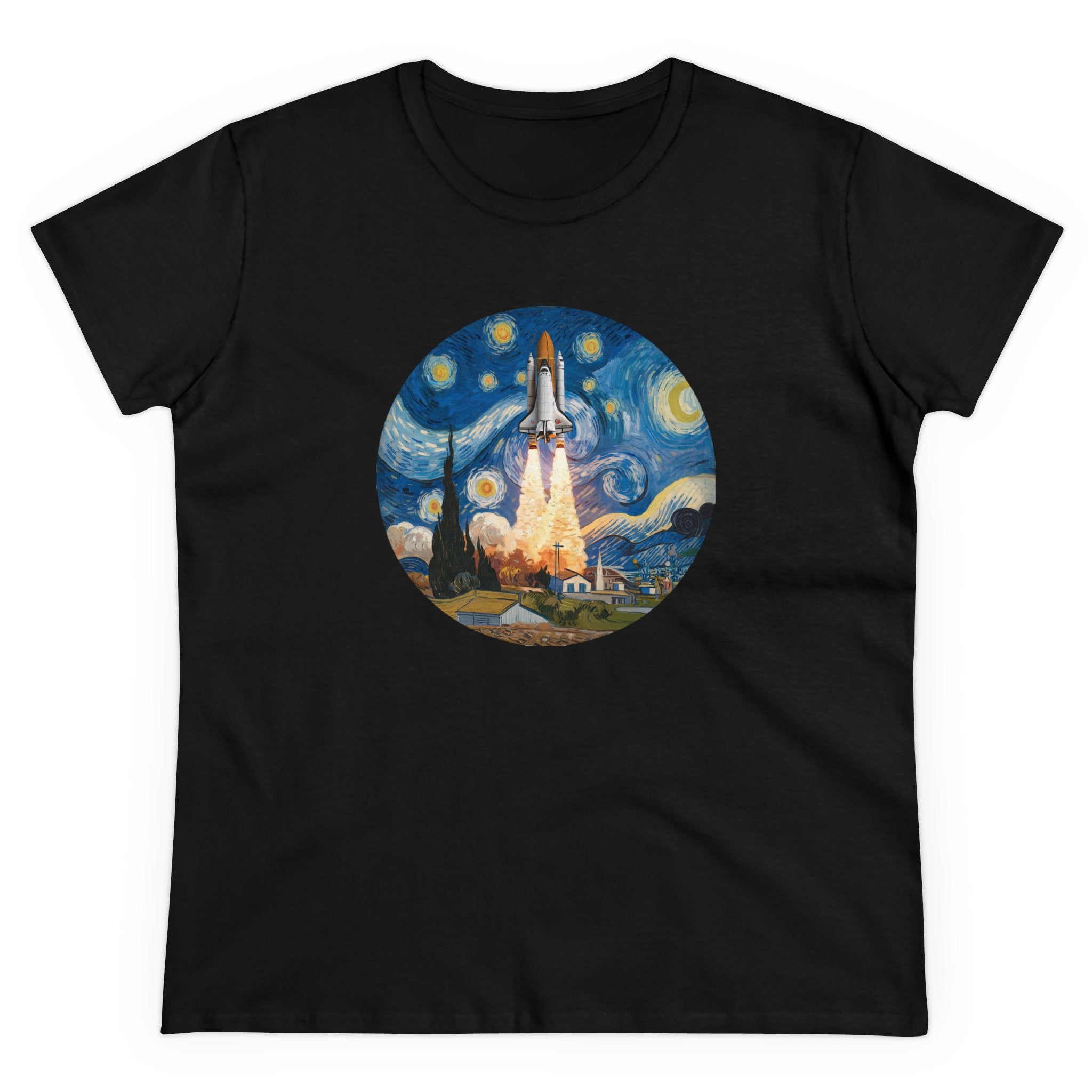 Van Gogh Spaceship - Women's Tee