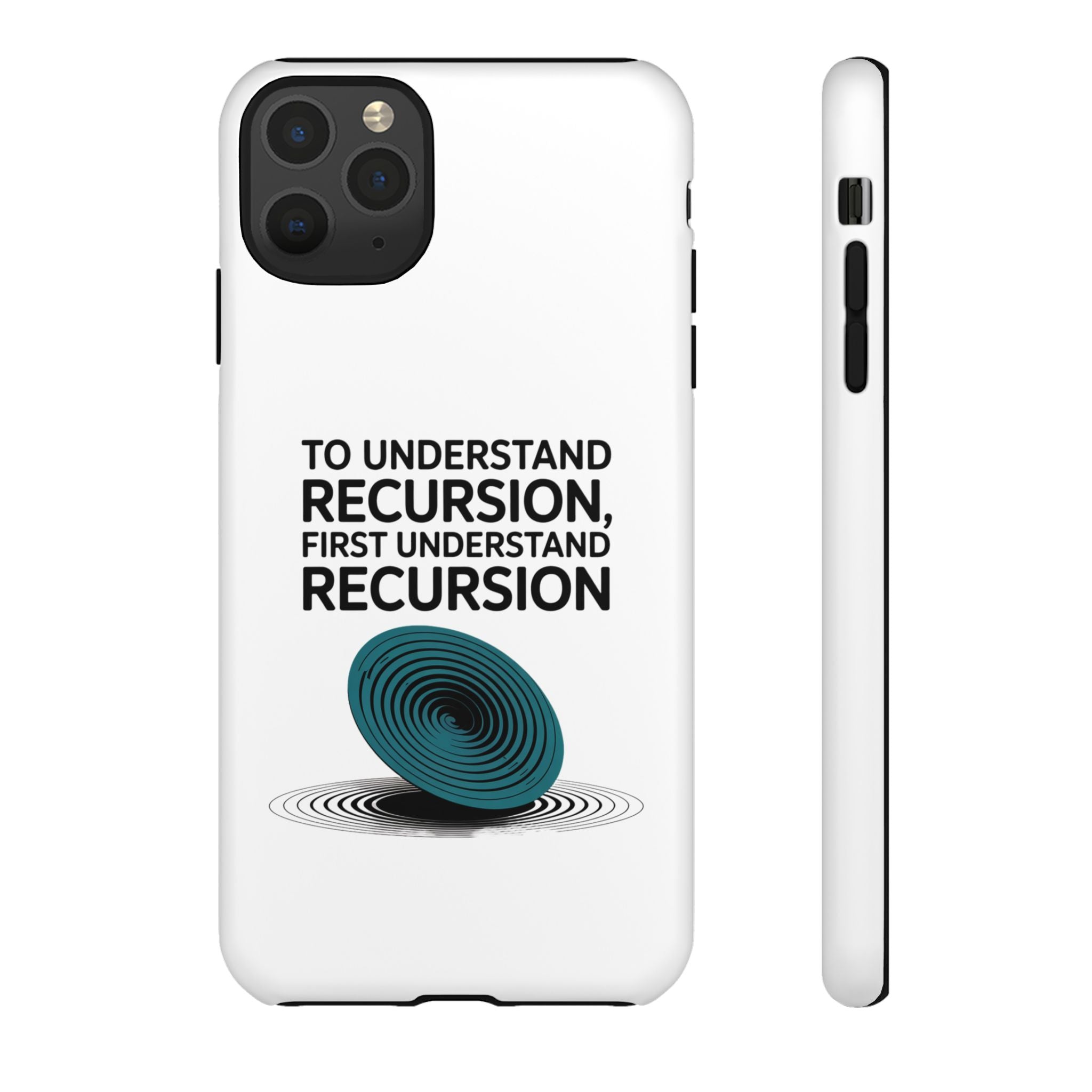 Recursion Black- Impact-Resistant Phone Case