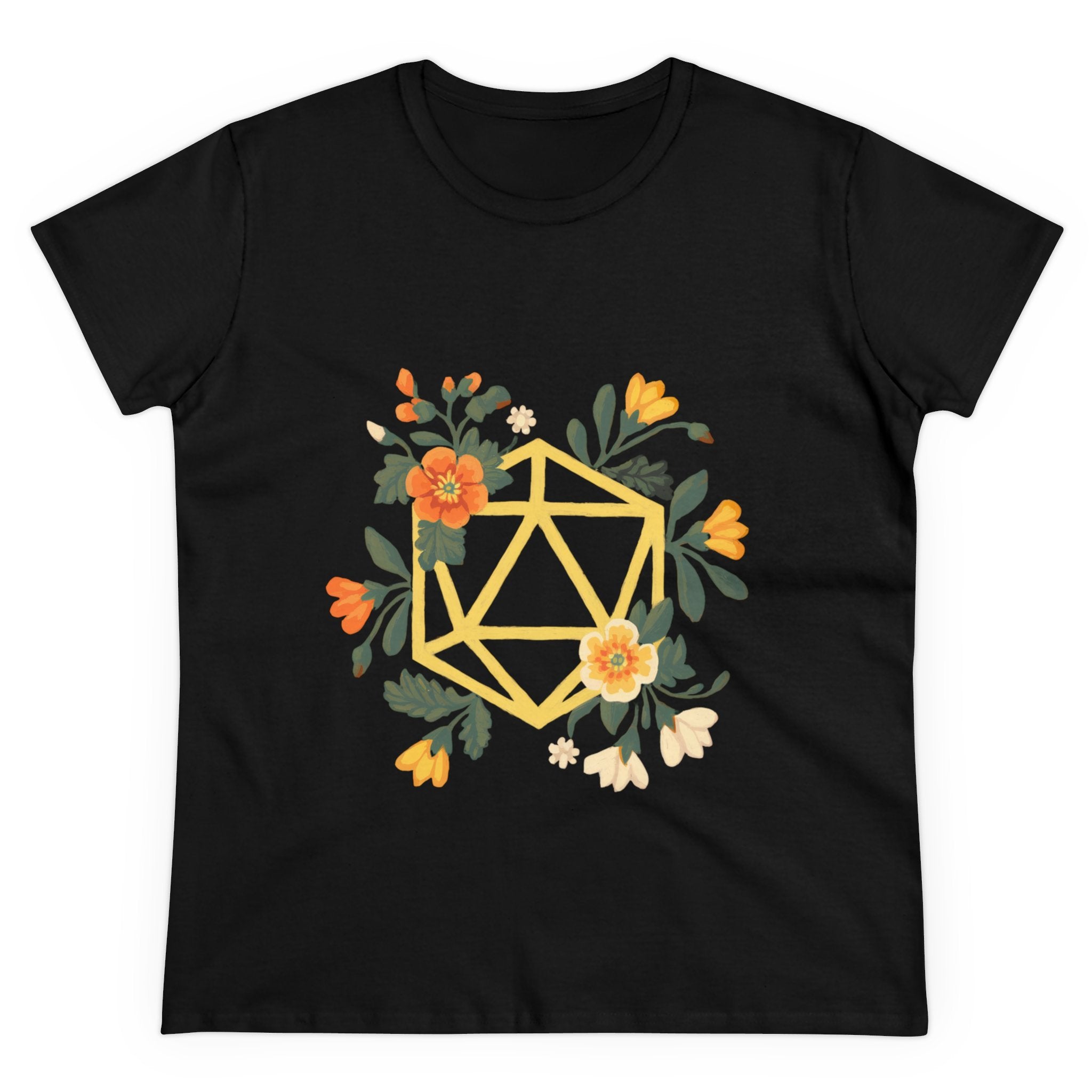 Floral Polyhedron - Women's Tee