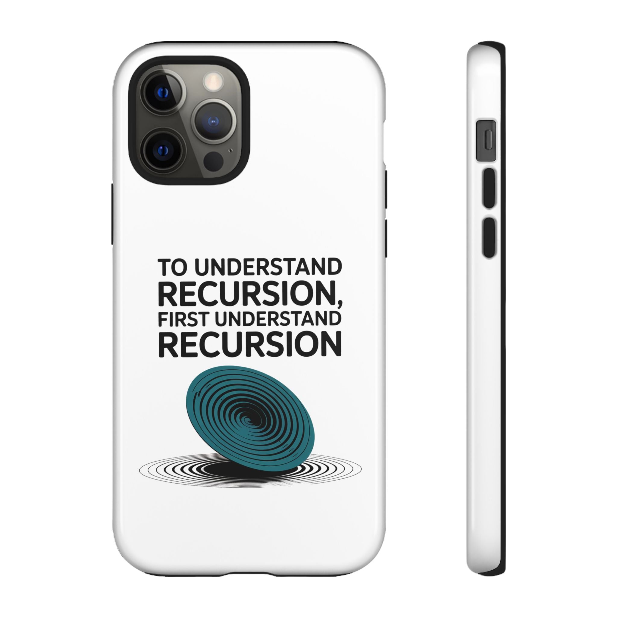 Recursion Black- Impact-Resistant Phone Case
