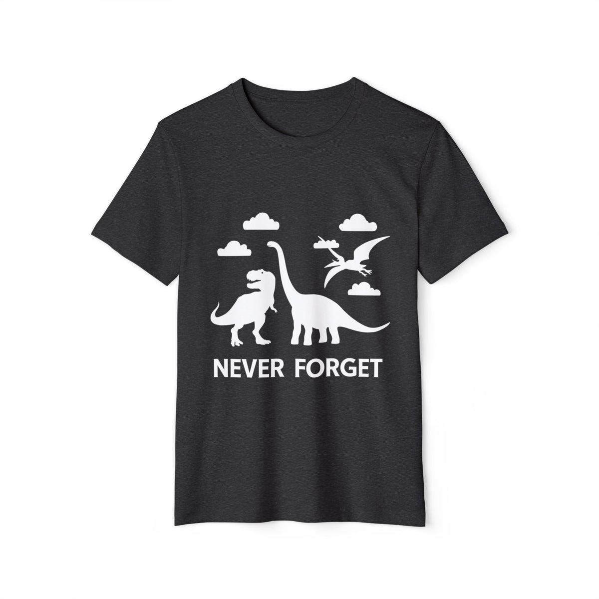 Never Forget Dinosaurs Recycled Organic Tee