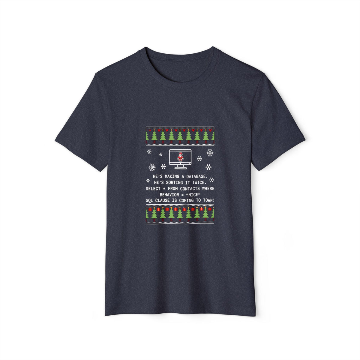 SQL Santa Clause Recycled Organic Tee