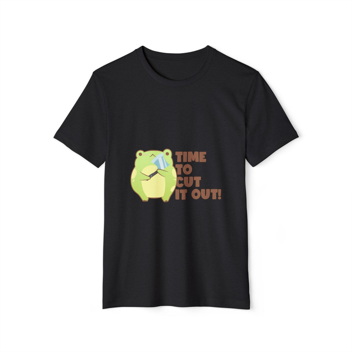 Time to Cut It Out Frog Recycled Organic Tee