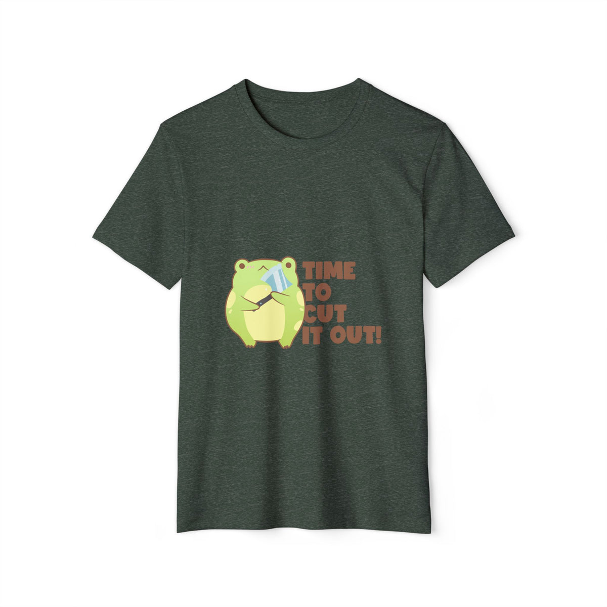Time to Cut It Out Frog Recycled Organic Tee