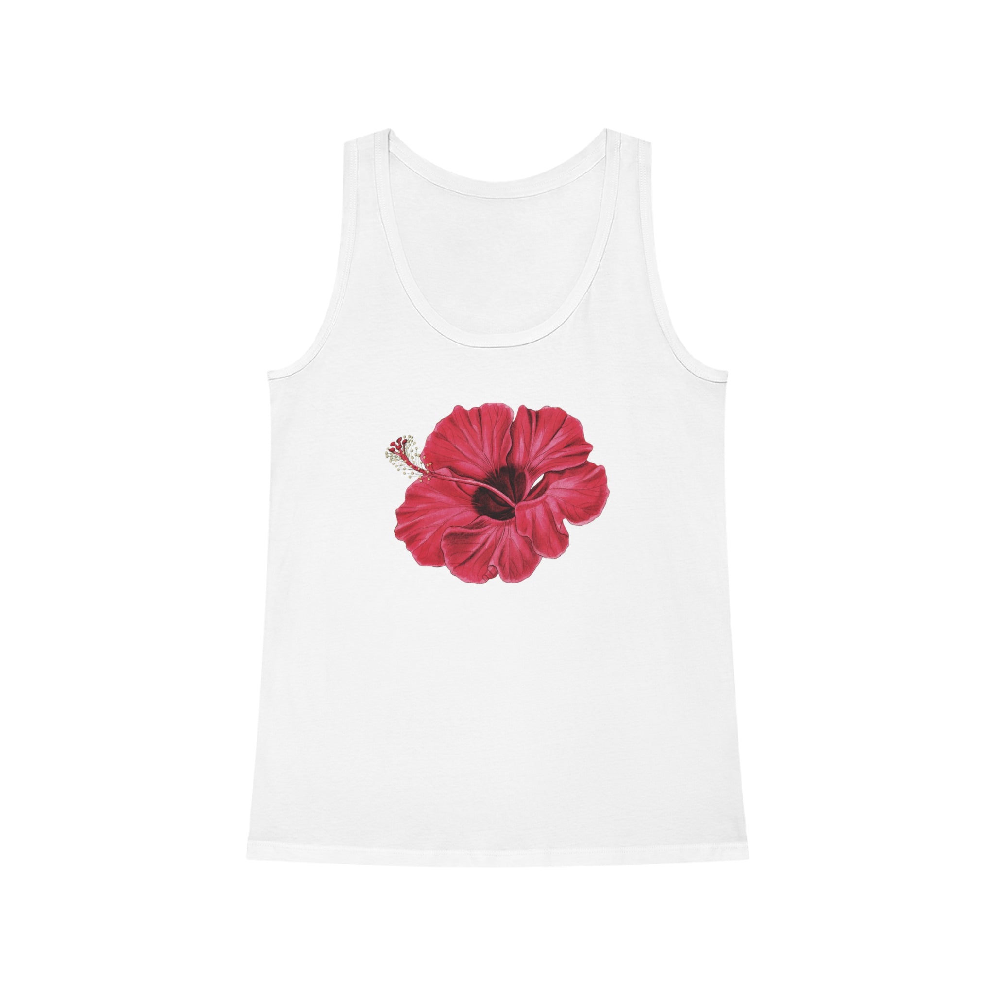 Flower Red Tank Top for women.