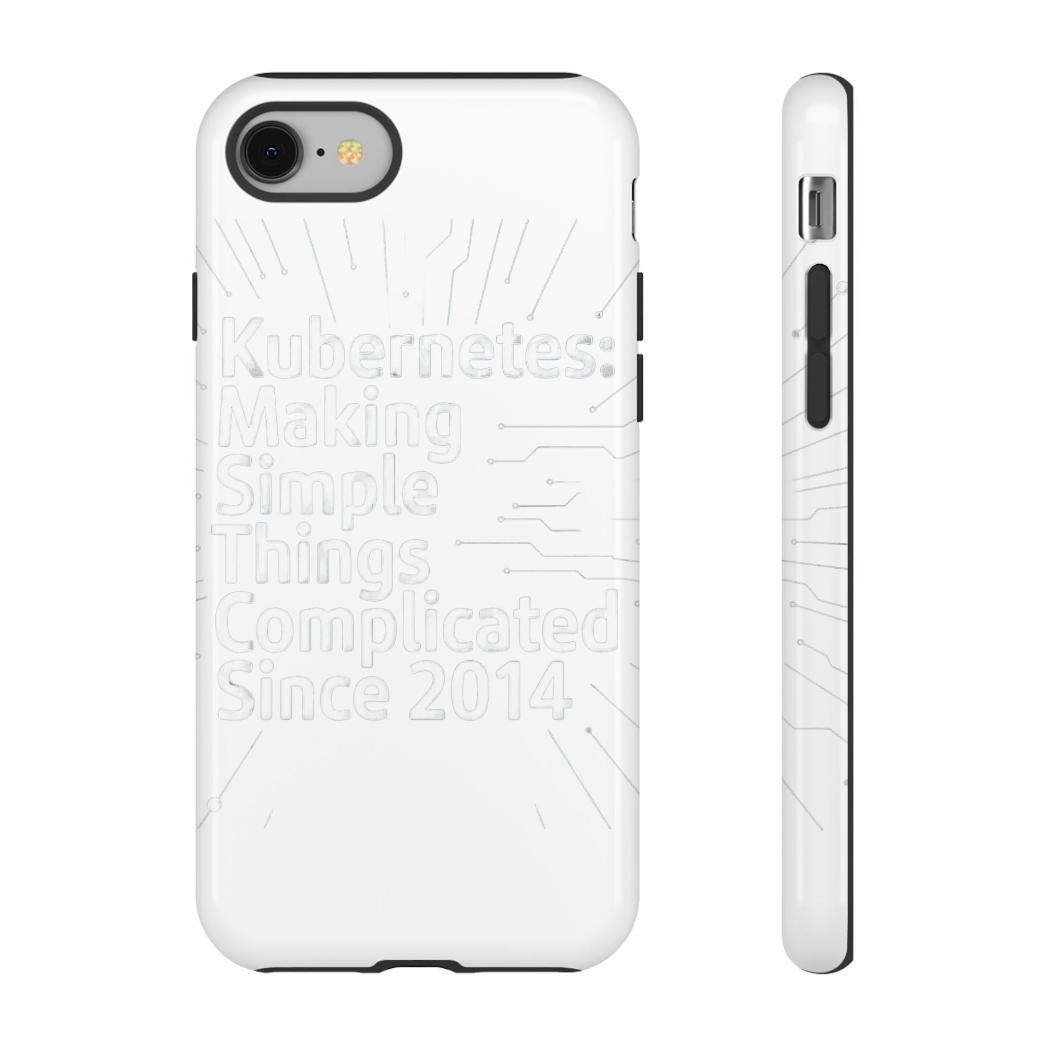 Kubernetes Making simple things complicate white- Impact-Resistant Phone Case