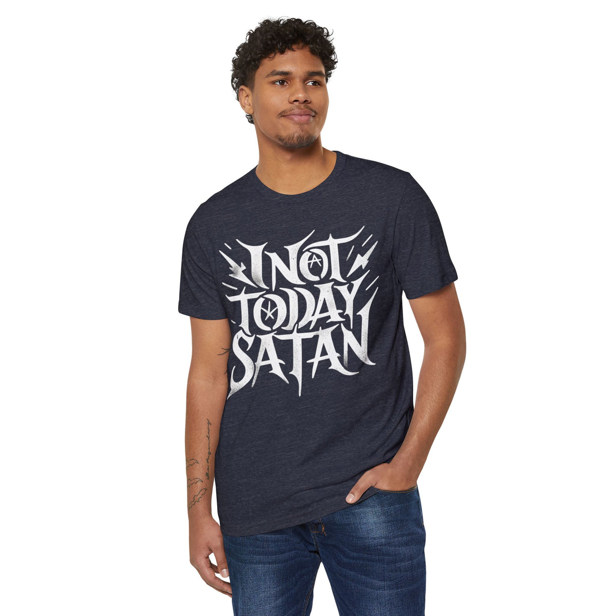 Not Today Satan Recycled Organic Tee