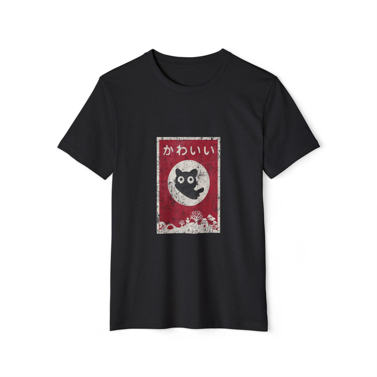 Kawaii Japanese Cat Recycled Organic Tee