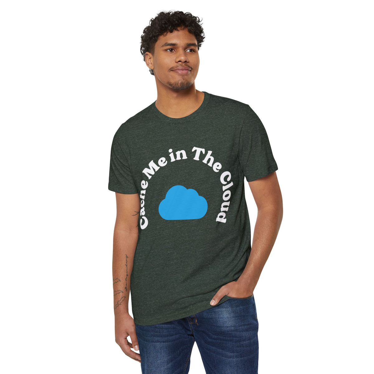 Cache Me in the Cloud Recycled Organic Tee