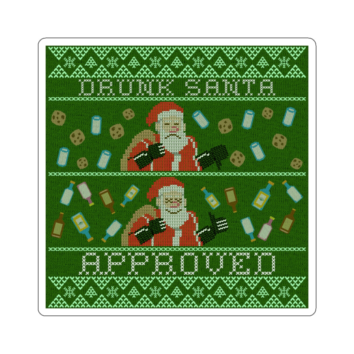 Drunk Santa - Sticker