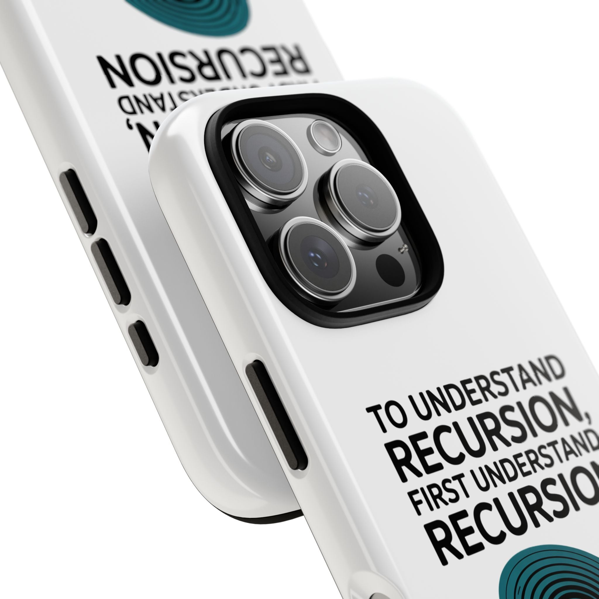 Recursion Black- Impact-Resistant Phone Case