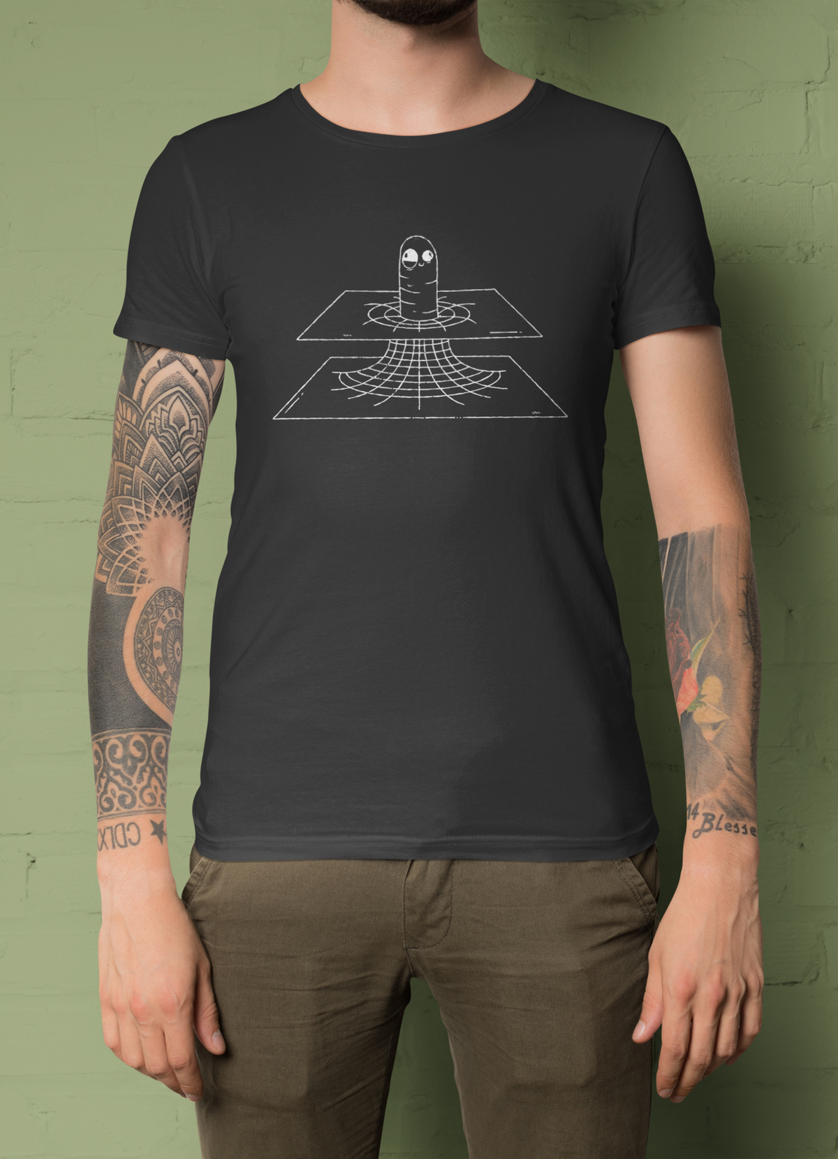 Worm Hole In Space T-Shirt | Sci-Fi Space Graphic Tee | Geekpsters